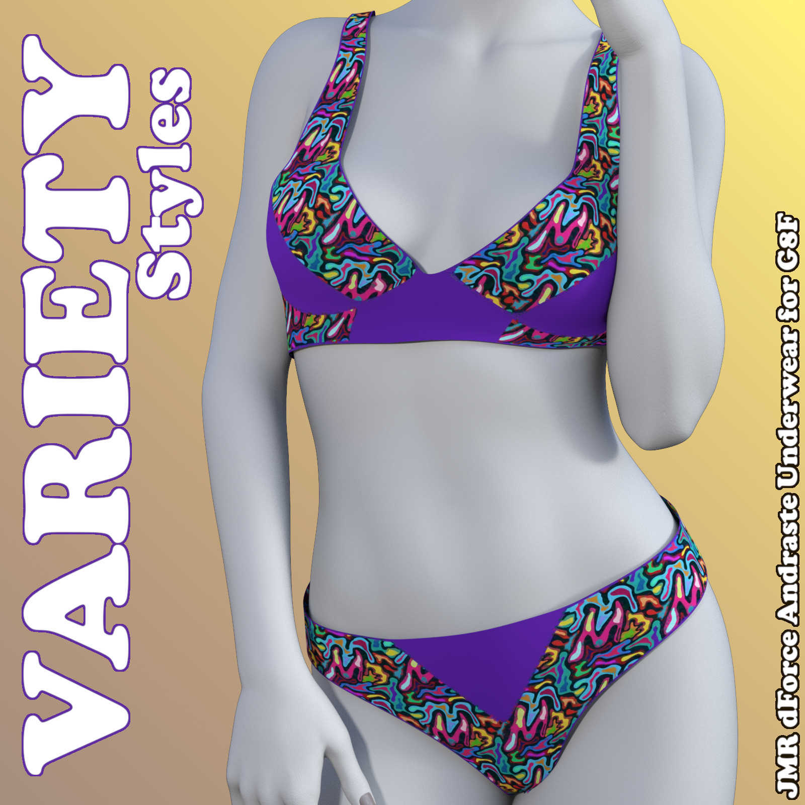 VARIETY - JMR - dForce - Andraste - Underwear - G8F - Daz Studio by N/A