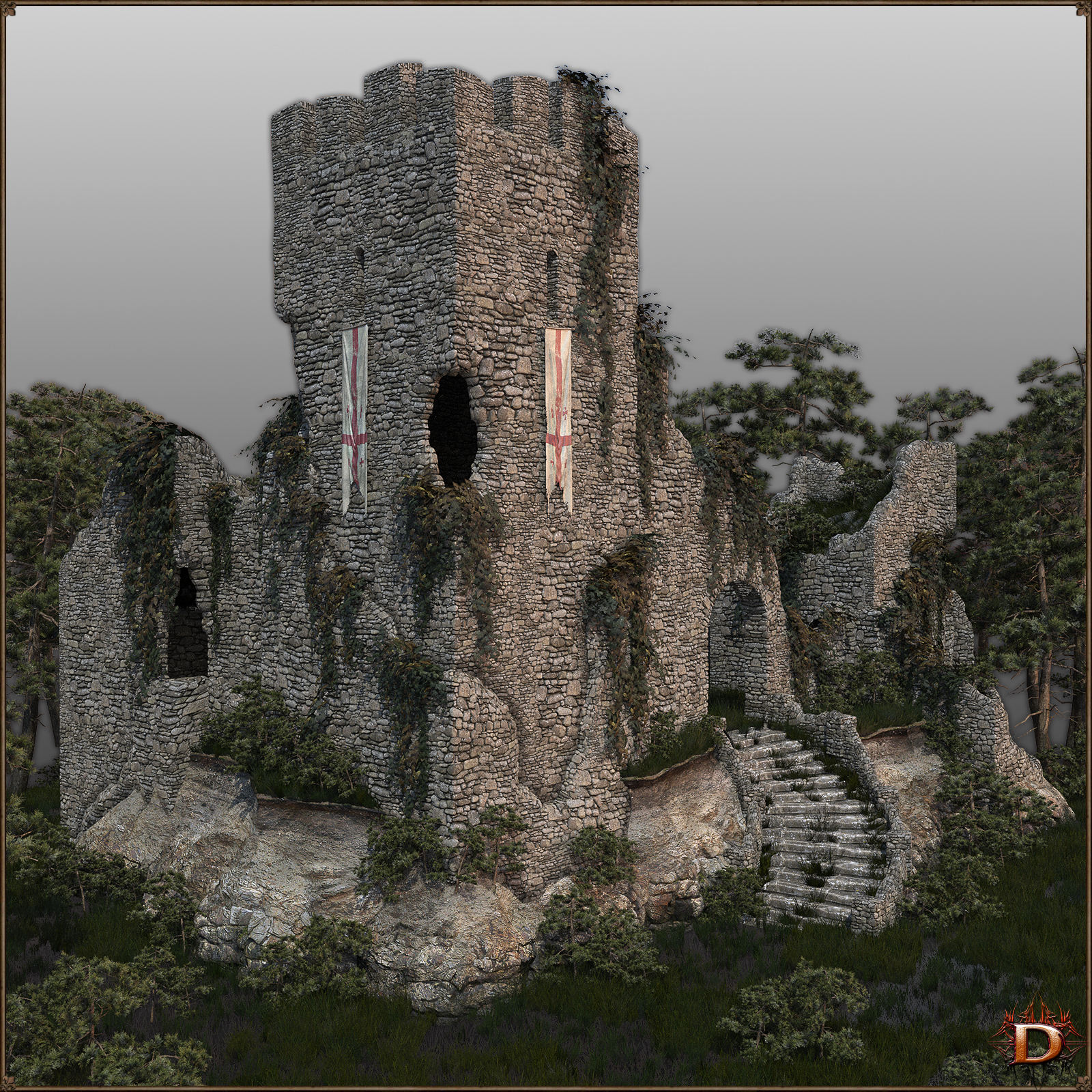 Medieval Small Village Castle by N/A