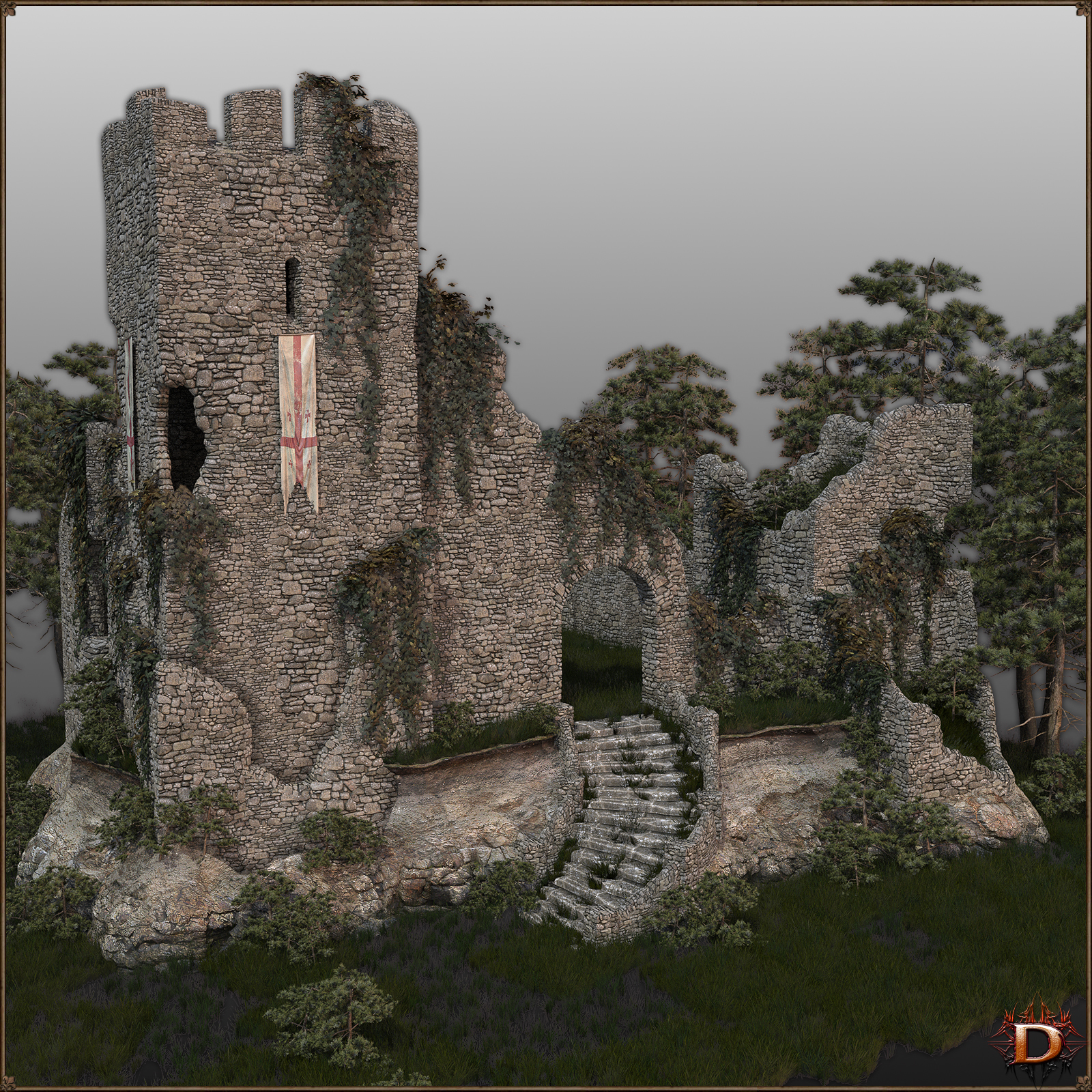 Medieval Small Village Castle by N/A