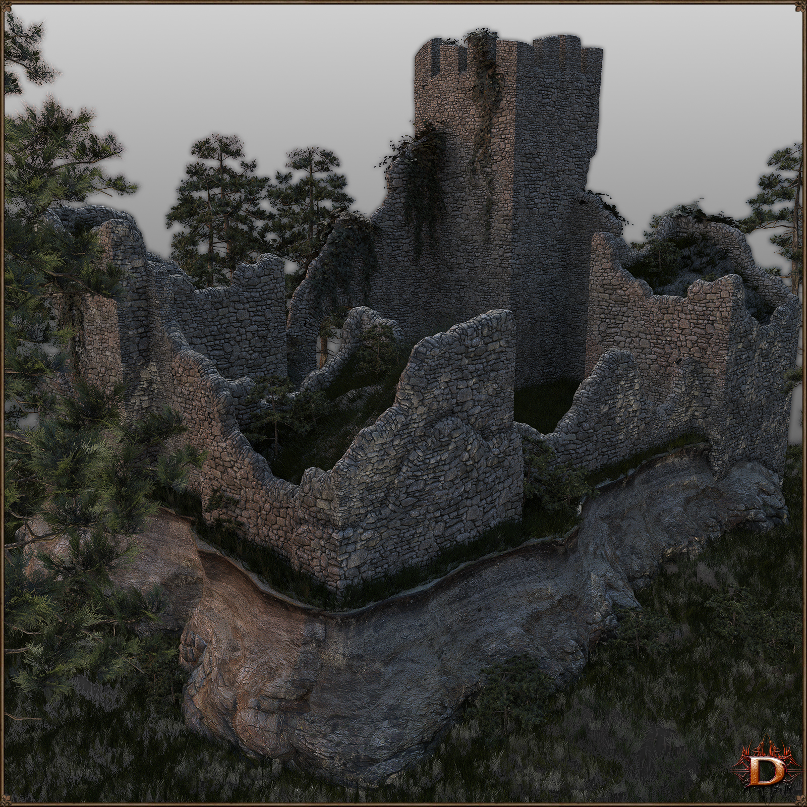 Medieval Small Village Castle by N/A
