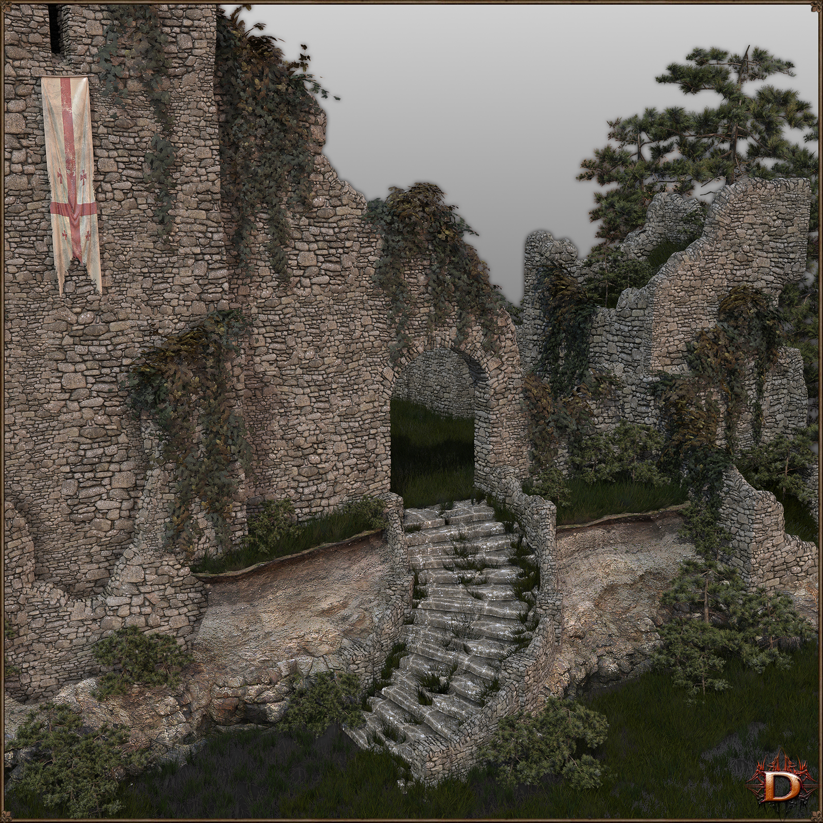 Medieval Small Village Castle by N/A