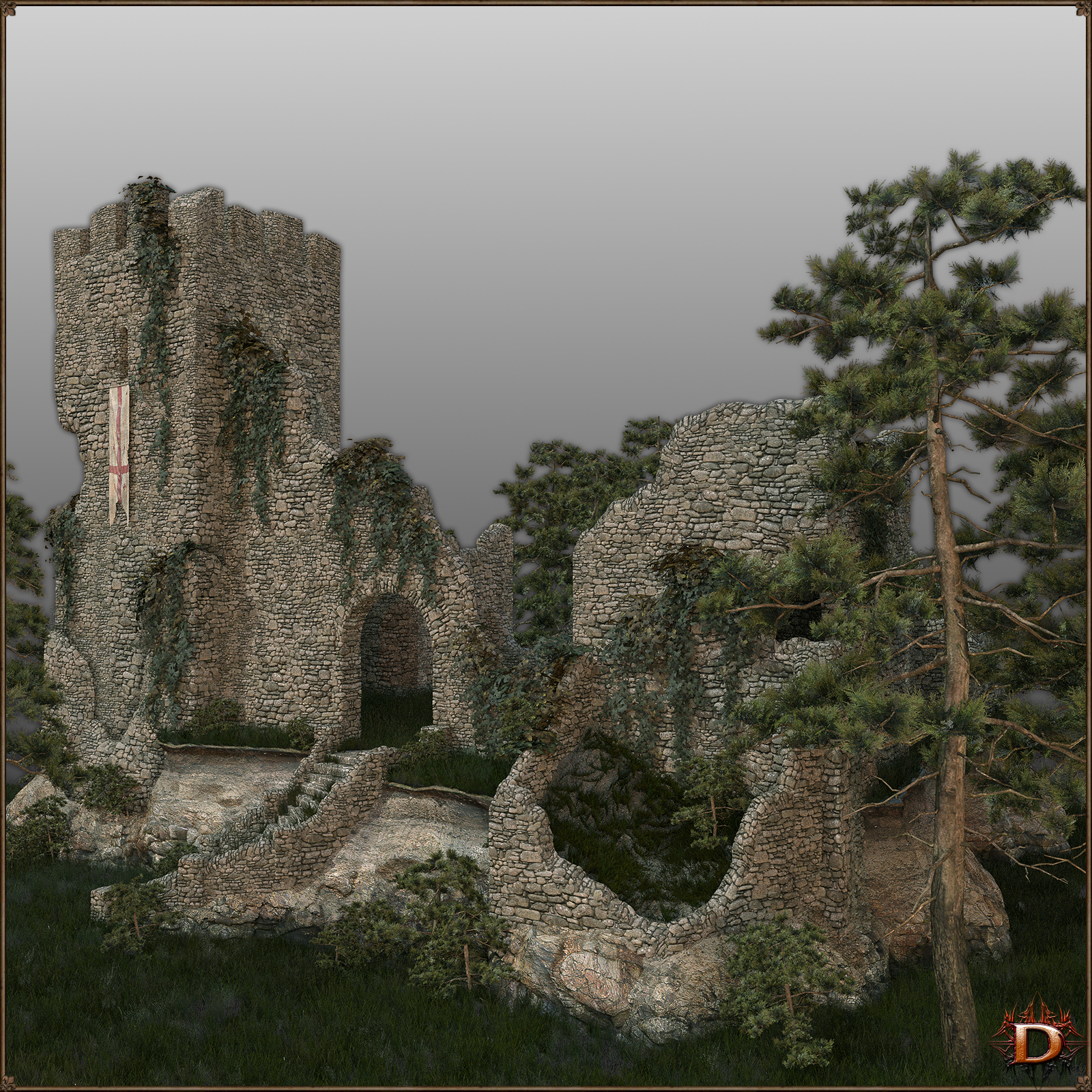 Medieval Small Village Castle by N/A
