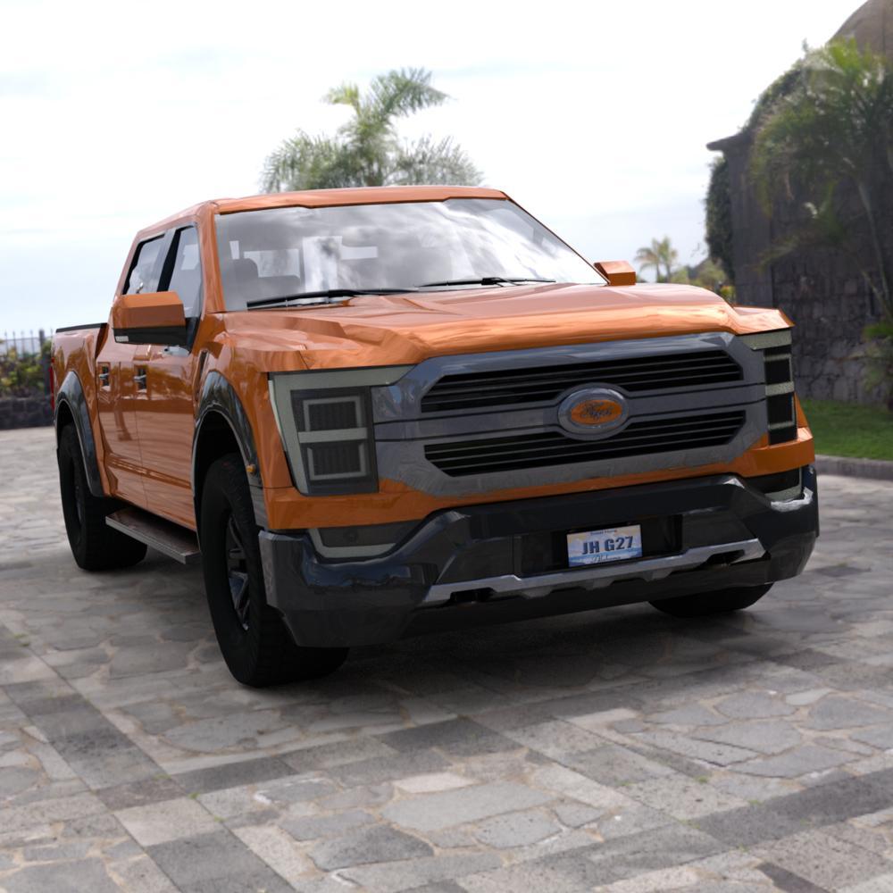 Modern Pickup Truck for DAZ Studio by N/A