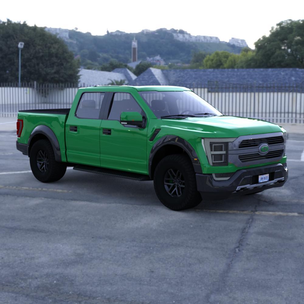 Modern Pickup Truck for DAZ Studio by N/A