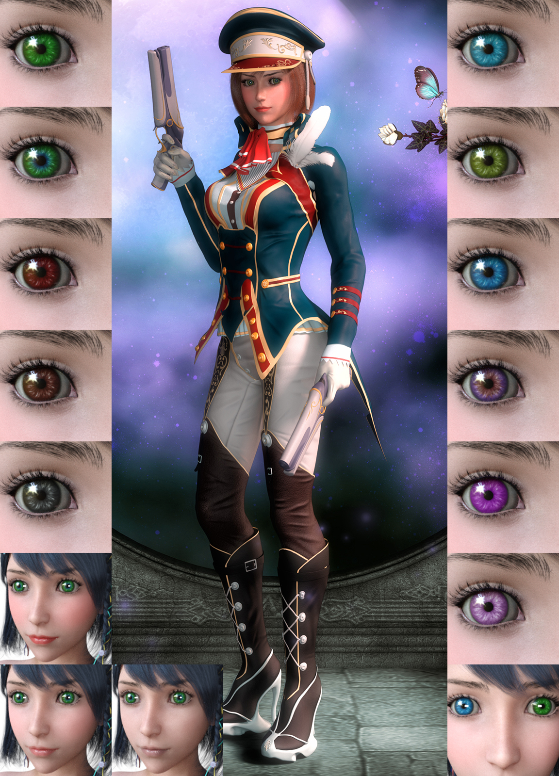 Fantasy anime cosplay 4 _ Iris for G8F by N/A