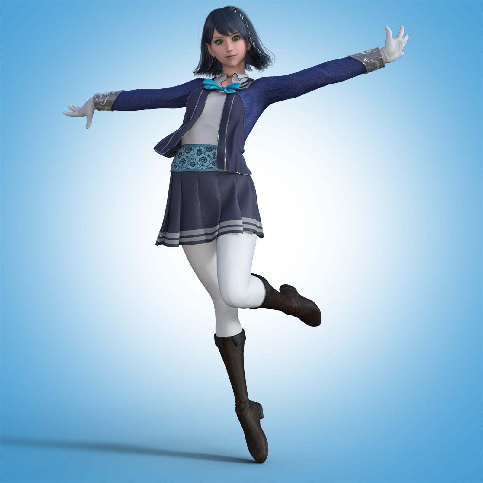 Fantasy Anime Outfit 7 _ School Uniform_ for G8F by N/A