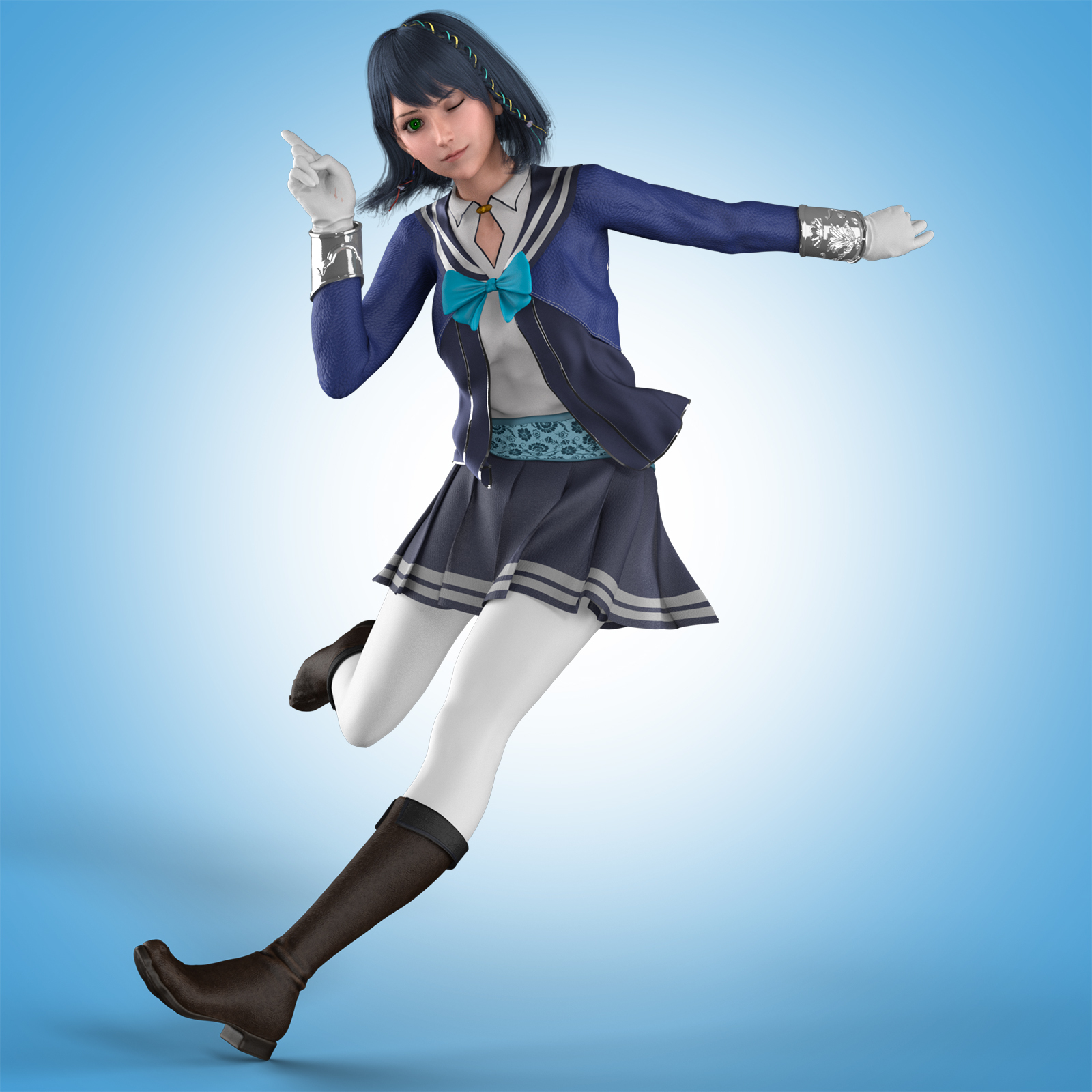 Fantasy Anime Outfit 7 _ School Uniform_ for G8F by N/A