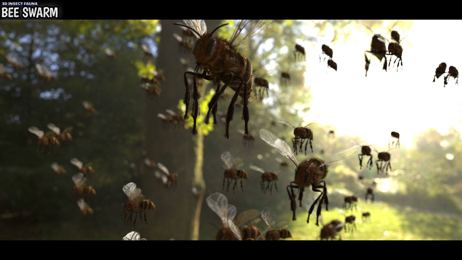 3D Insect Fauna: Bee Swarm by N/A