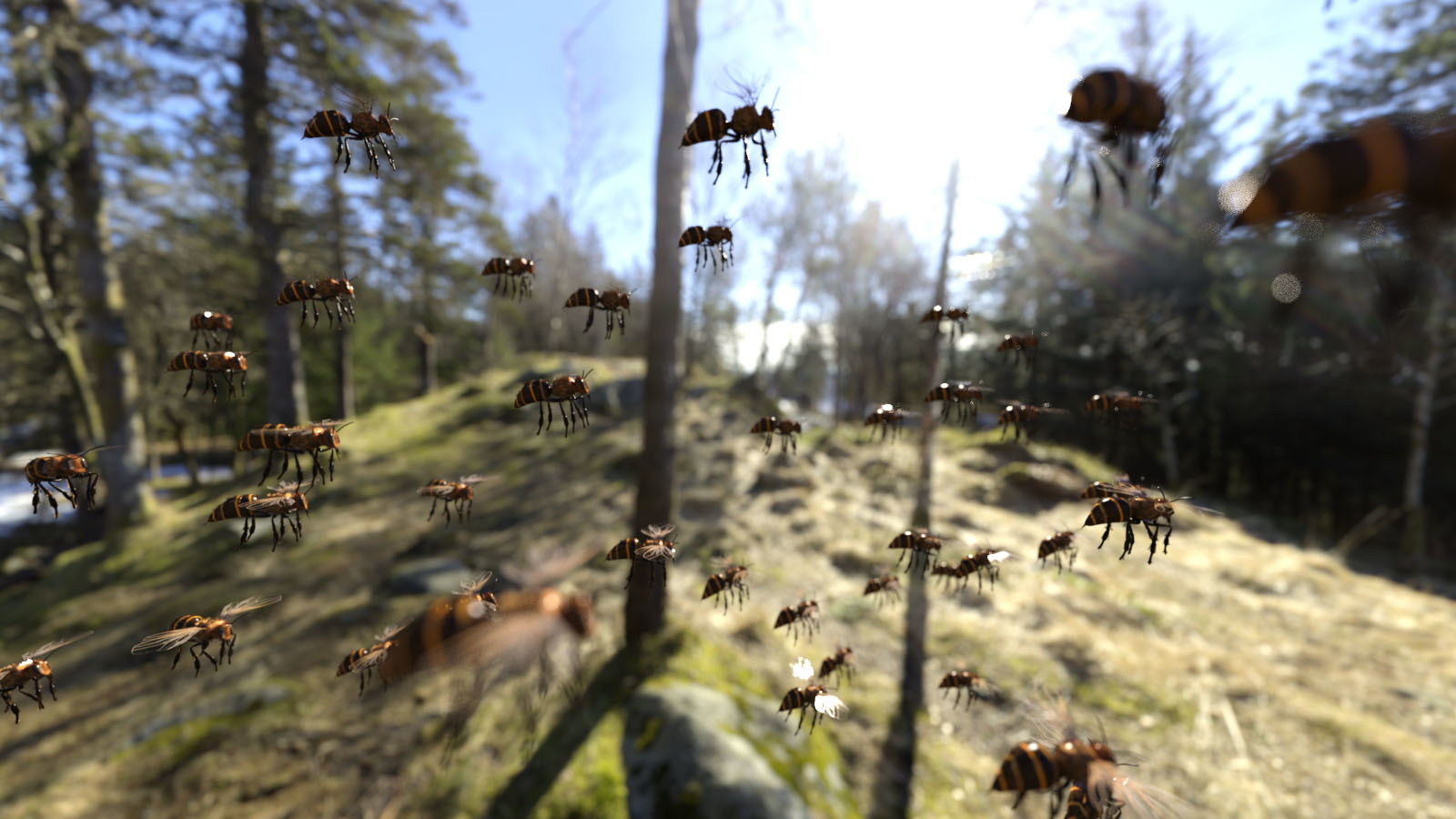 3D Insect Fauna: Bee Swarm by N/A