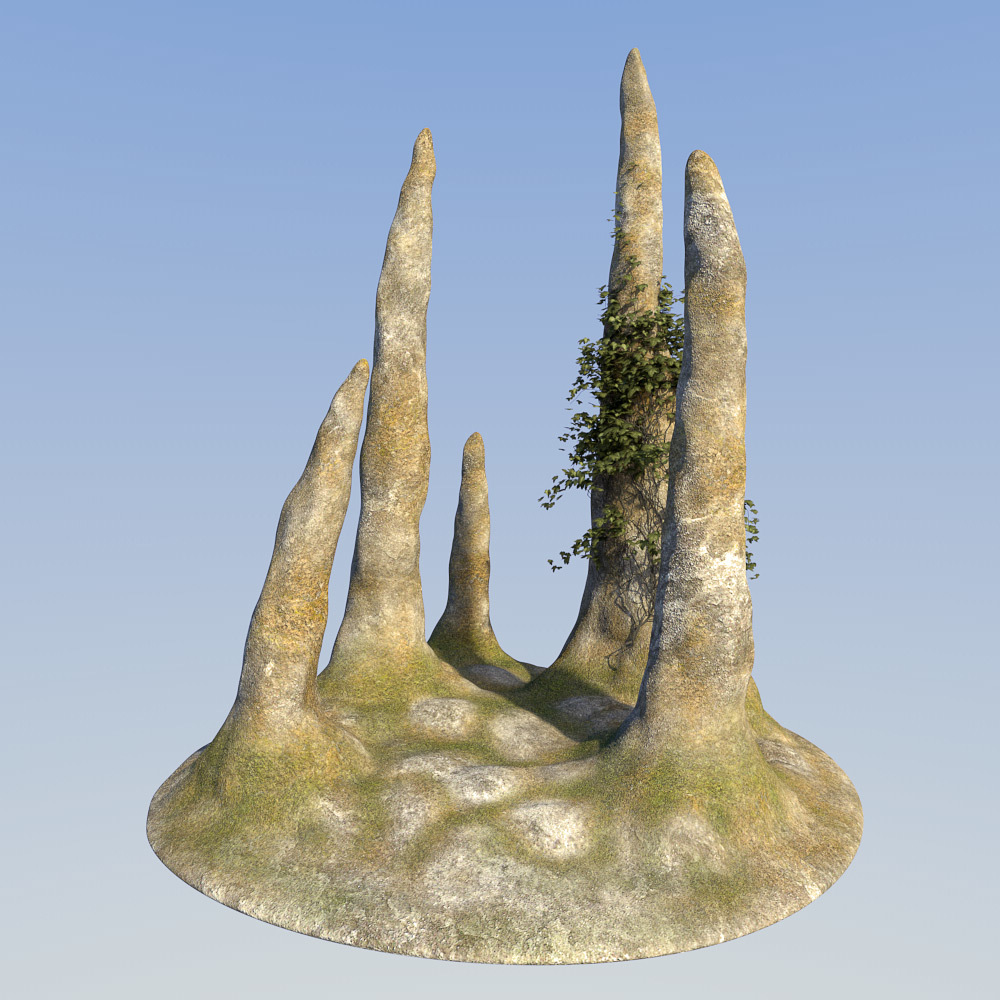 Six rocks for Daz Studio by N/A