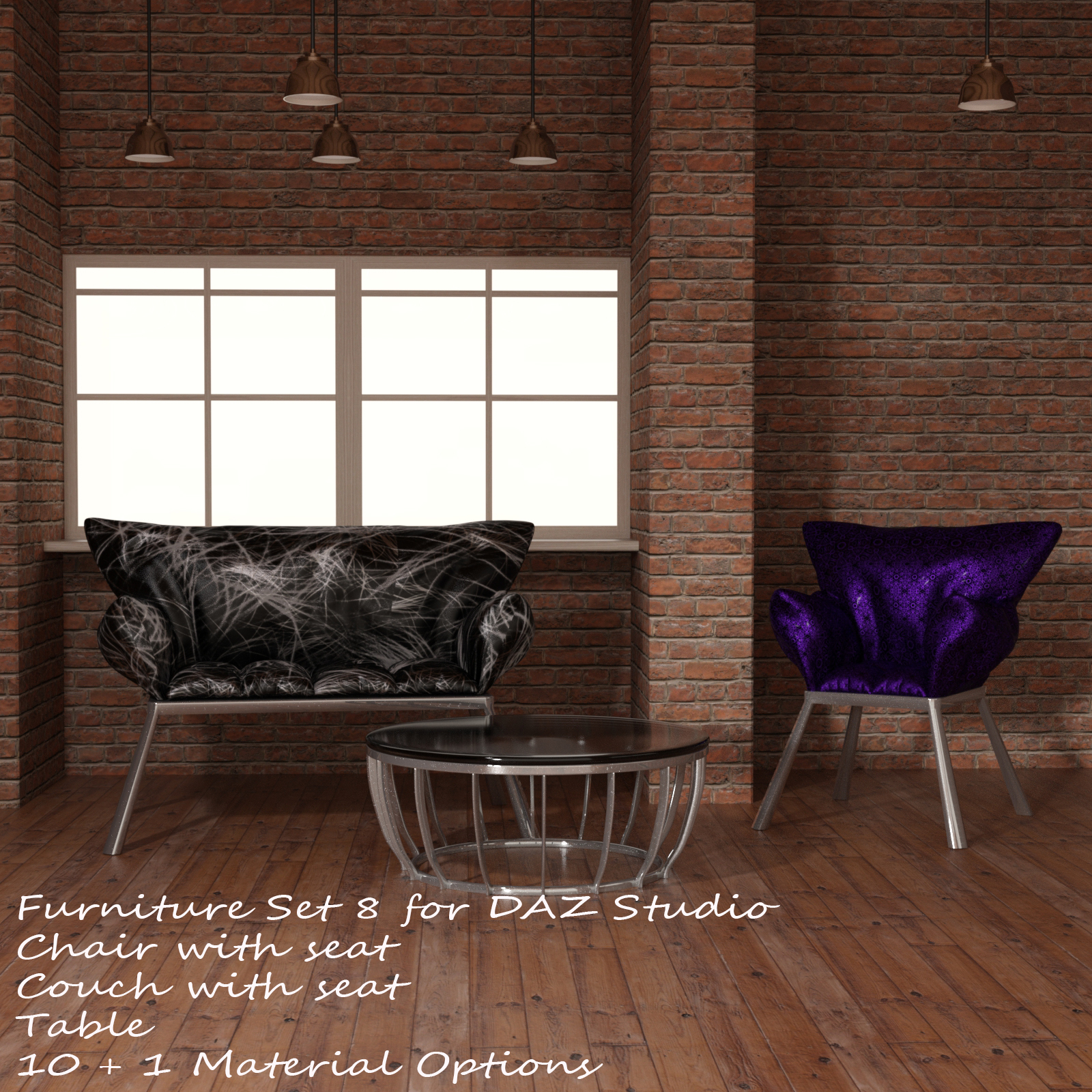 Furniture Set 8 for DAZ Studio by N/A
