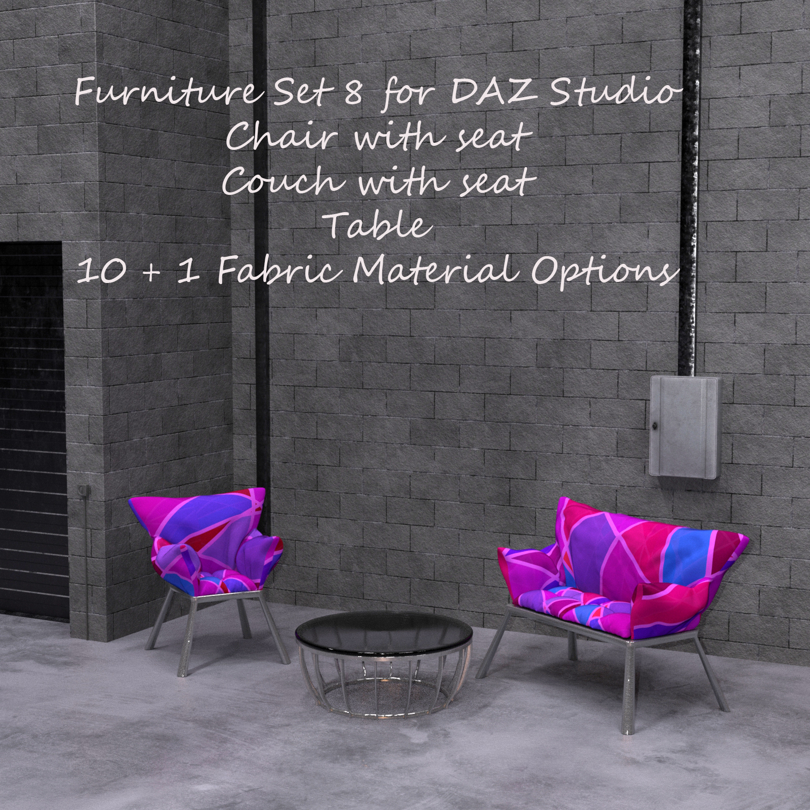 Furniture Set 8 for DAZ Studio by N/A