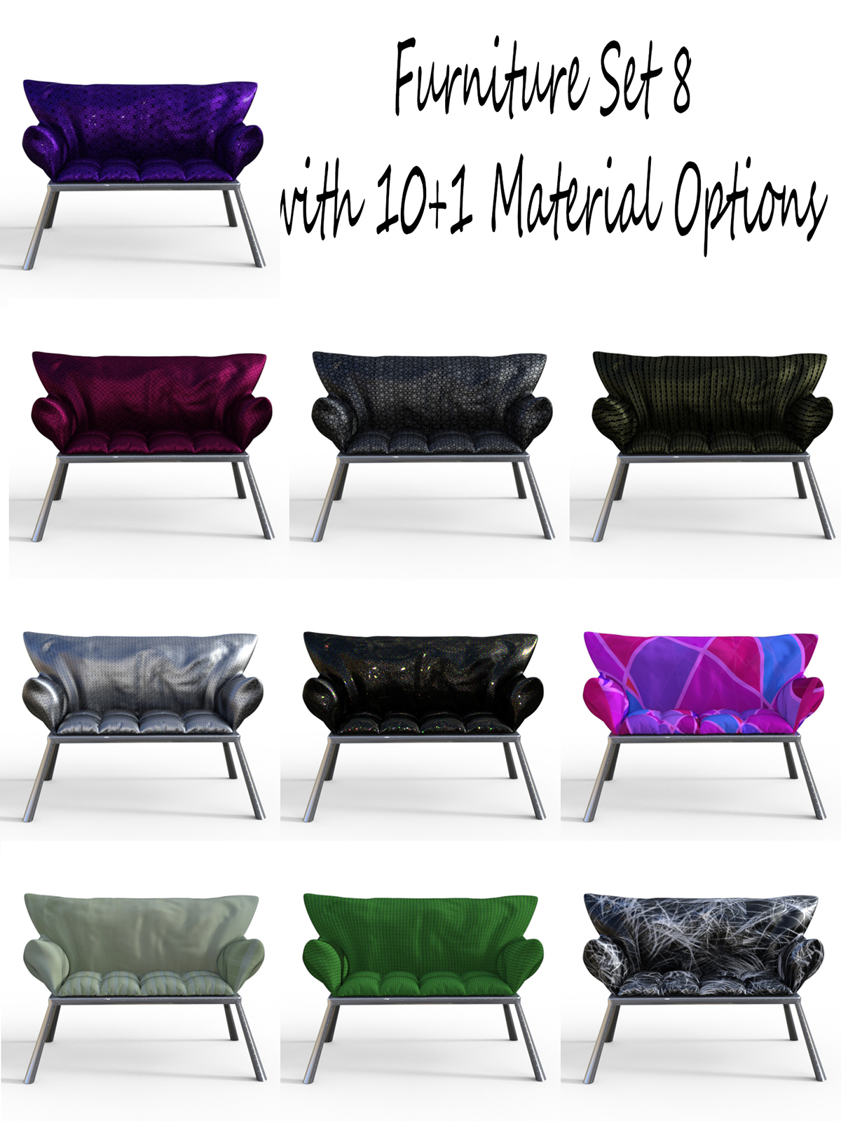 Furniture Set 8 for DAZ Studio by N/A