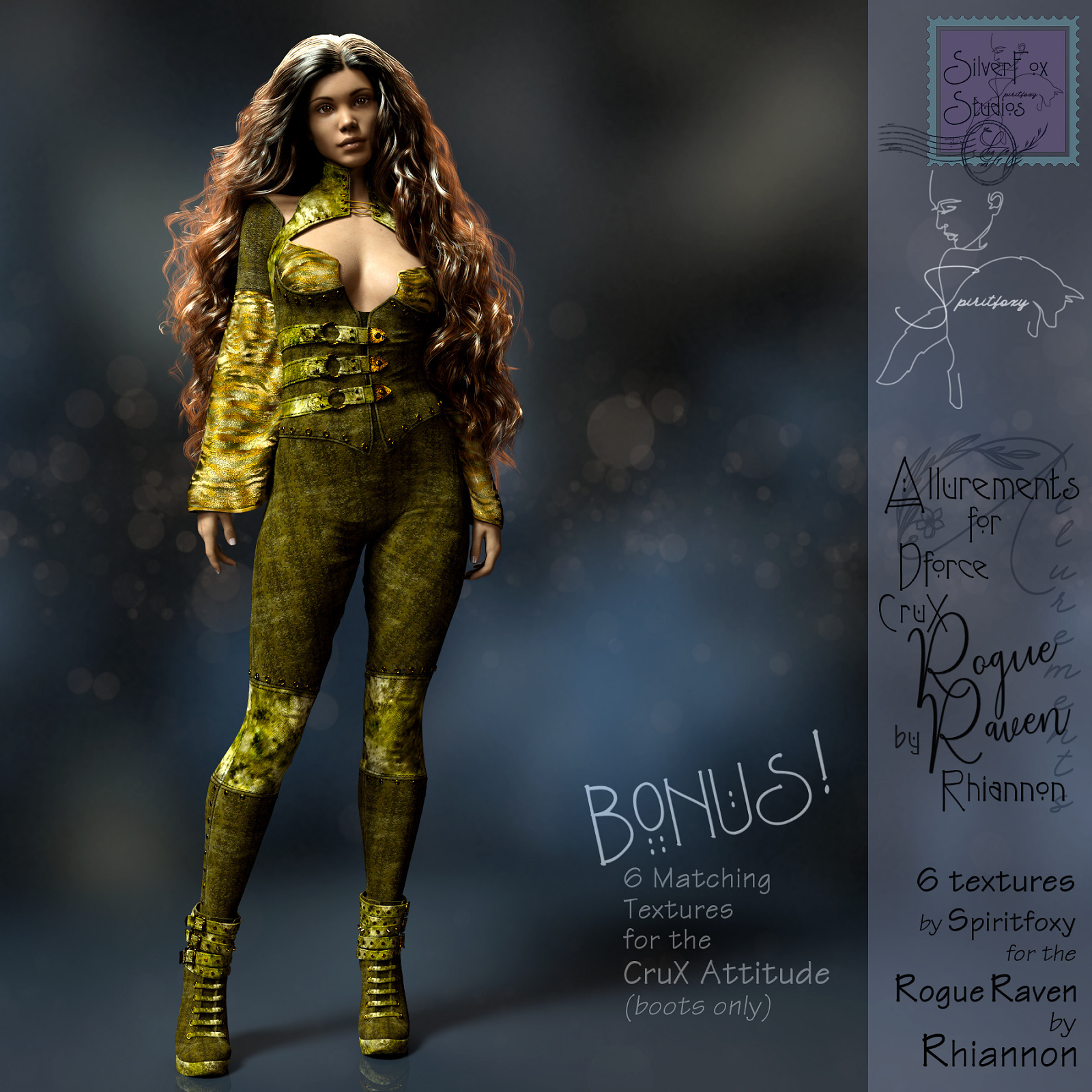 Allurements for Dforce CruX Rogue Raven Bodysuit by N/A