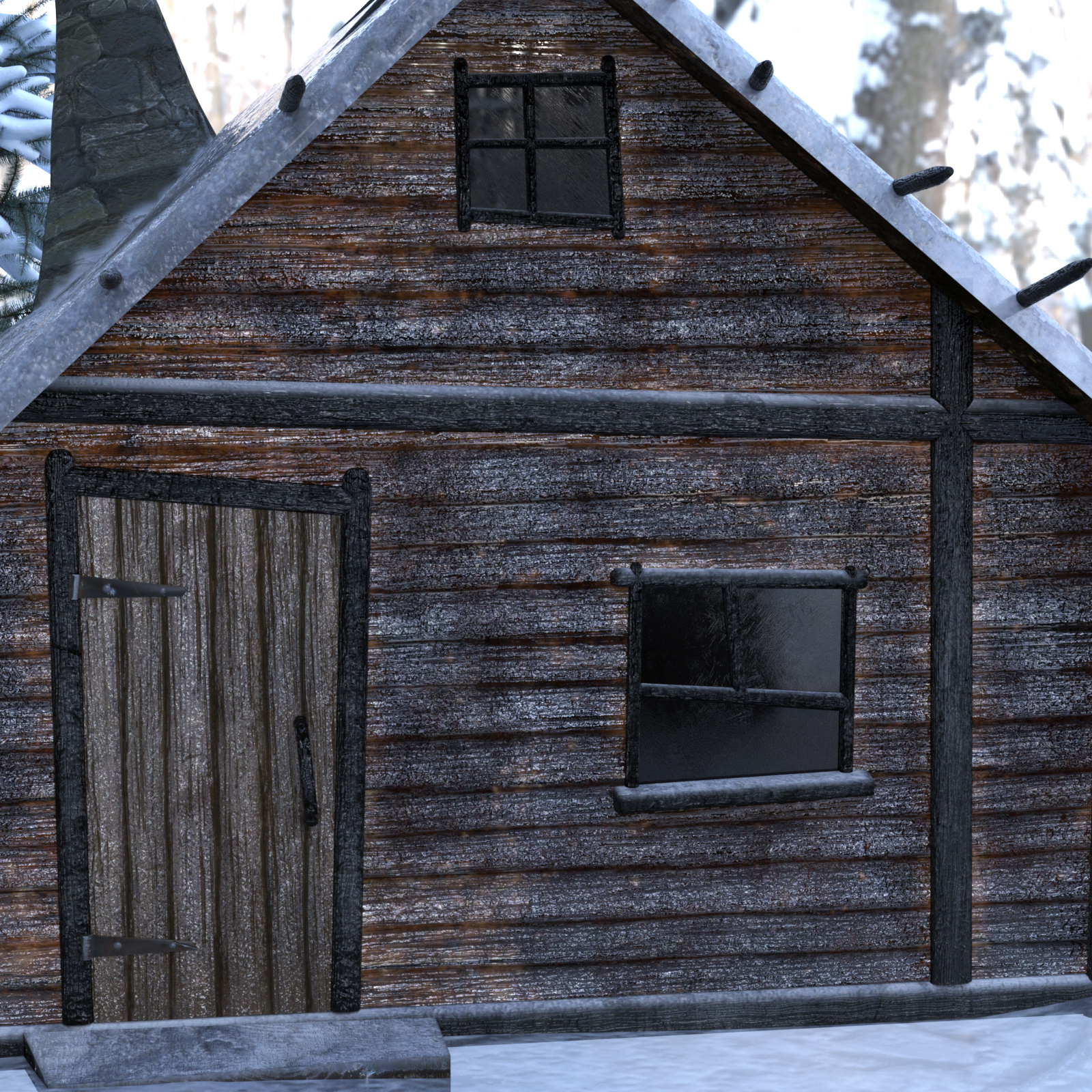 Witch's Winter House for DS and Poser by N/A