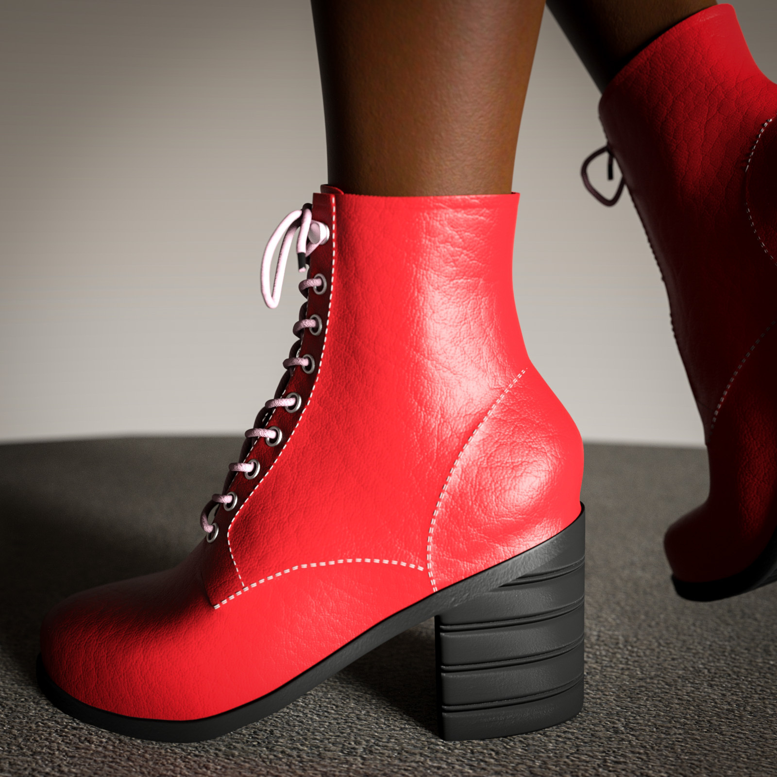 TY Low Heel Boots G8F by N/A