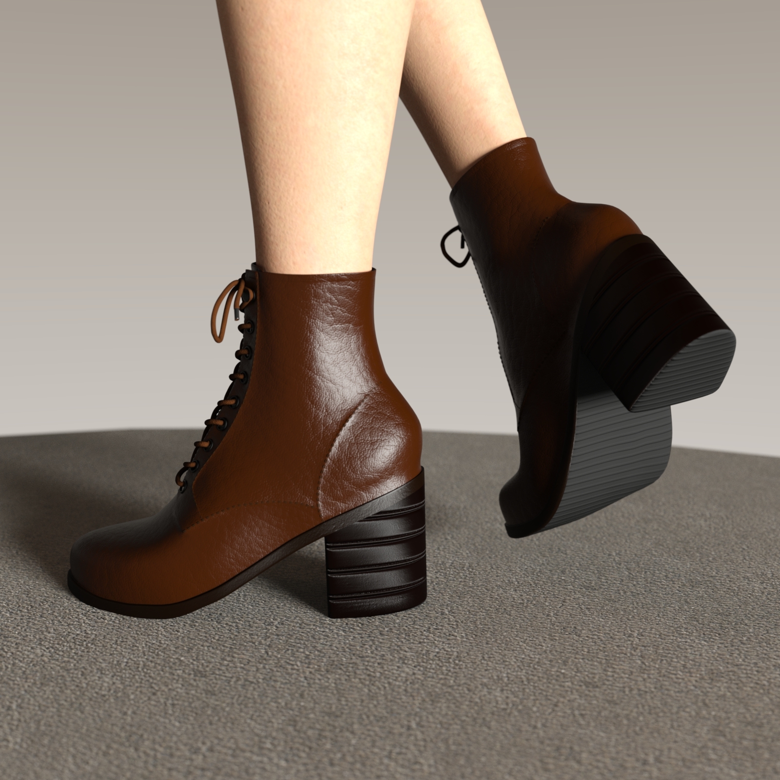 TY Low Heel Boots G8F by N/A