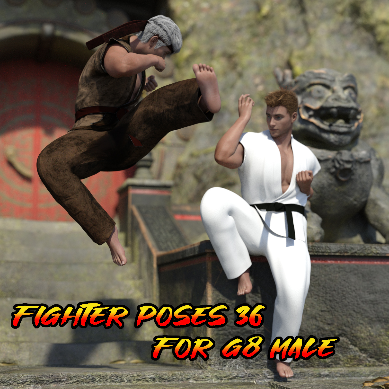 Fighter Poses for G8 Male by N/A
