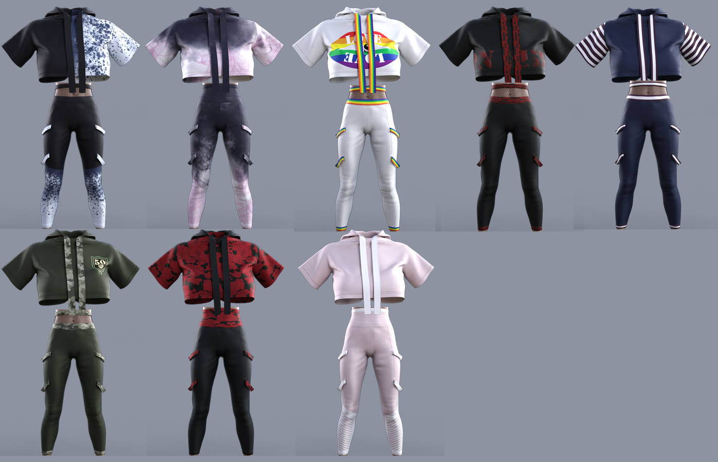 dforce work out clothing for G8F by N/A