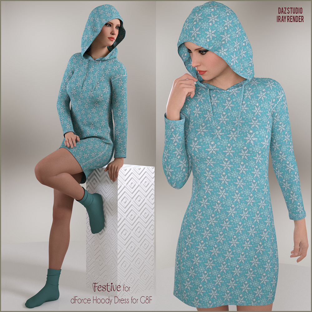 Festive for Hoody Dress by N/A