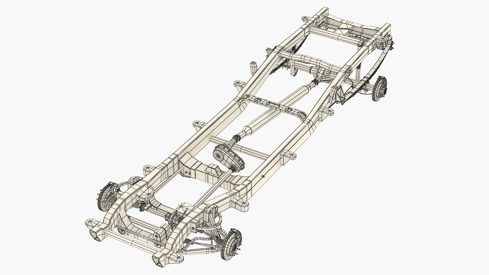 HD PICKUP TRUCK CHASSIS 4WD IFS - Extended License by N/A