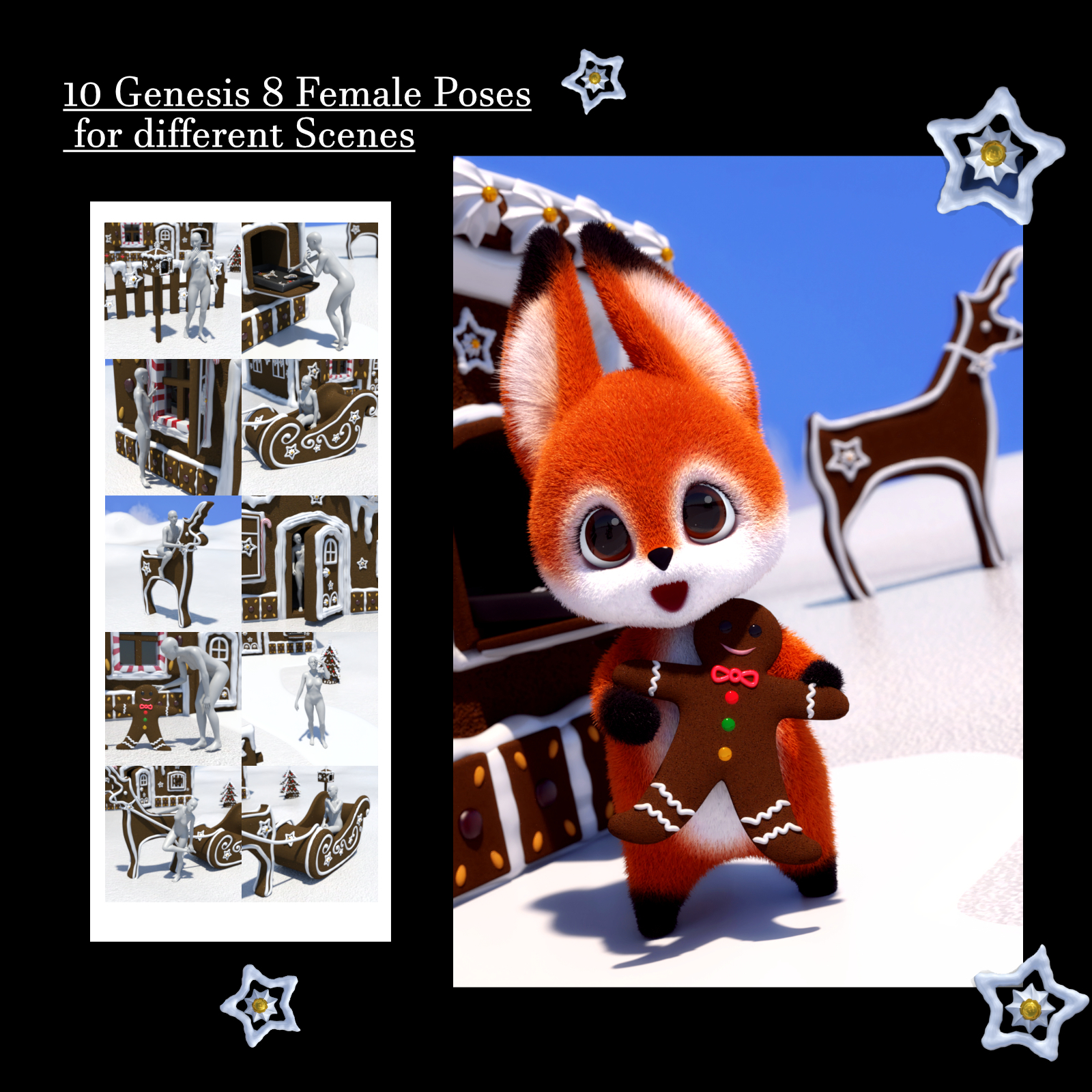 Magical Gingerbread Houses by N/A