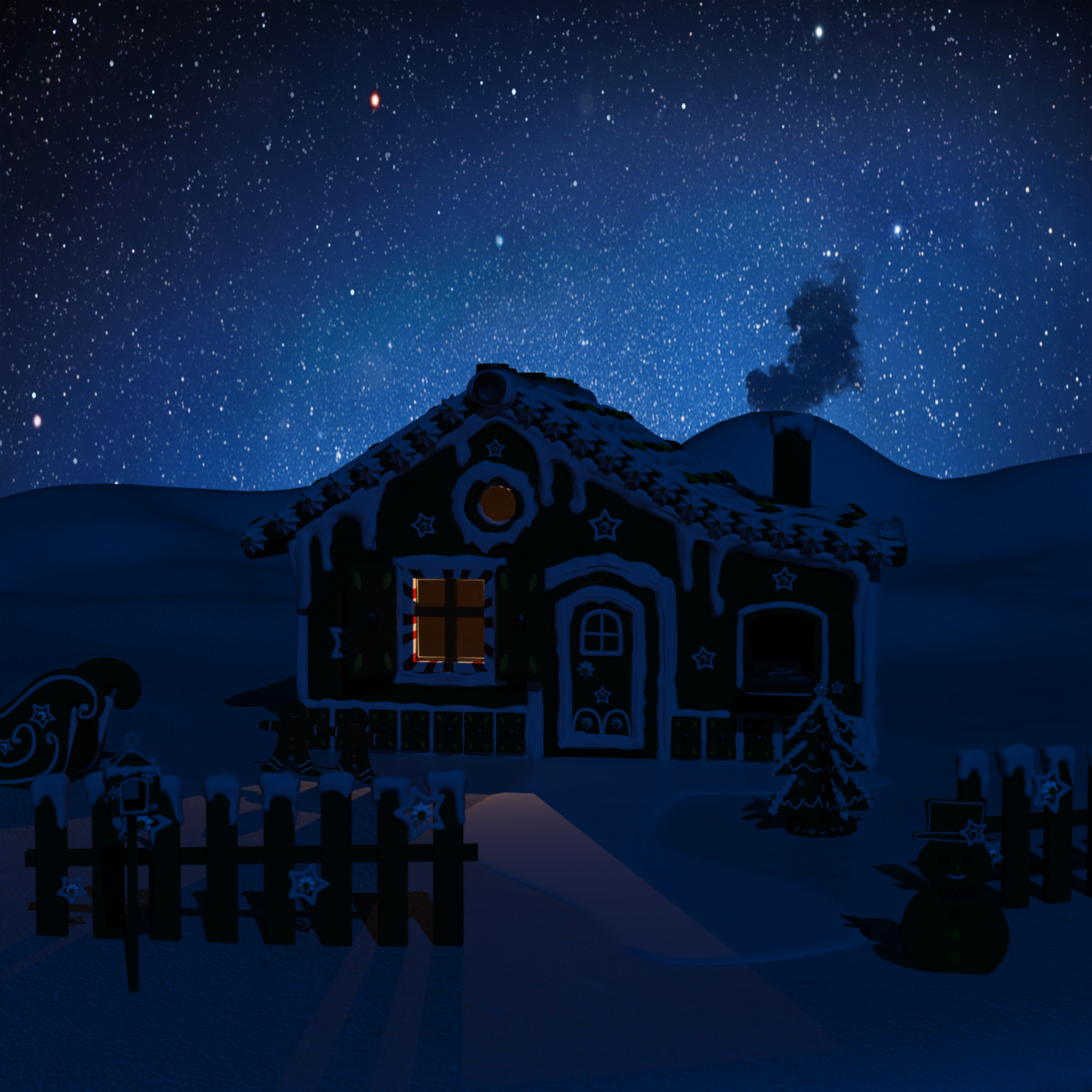 Magical Gingerbread Houses by N/A