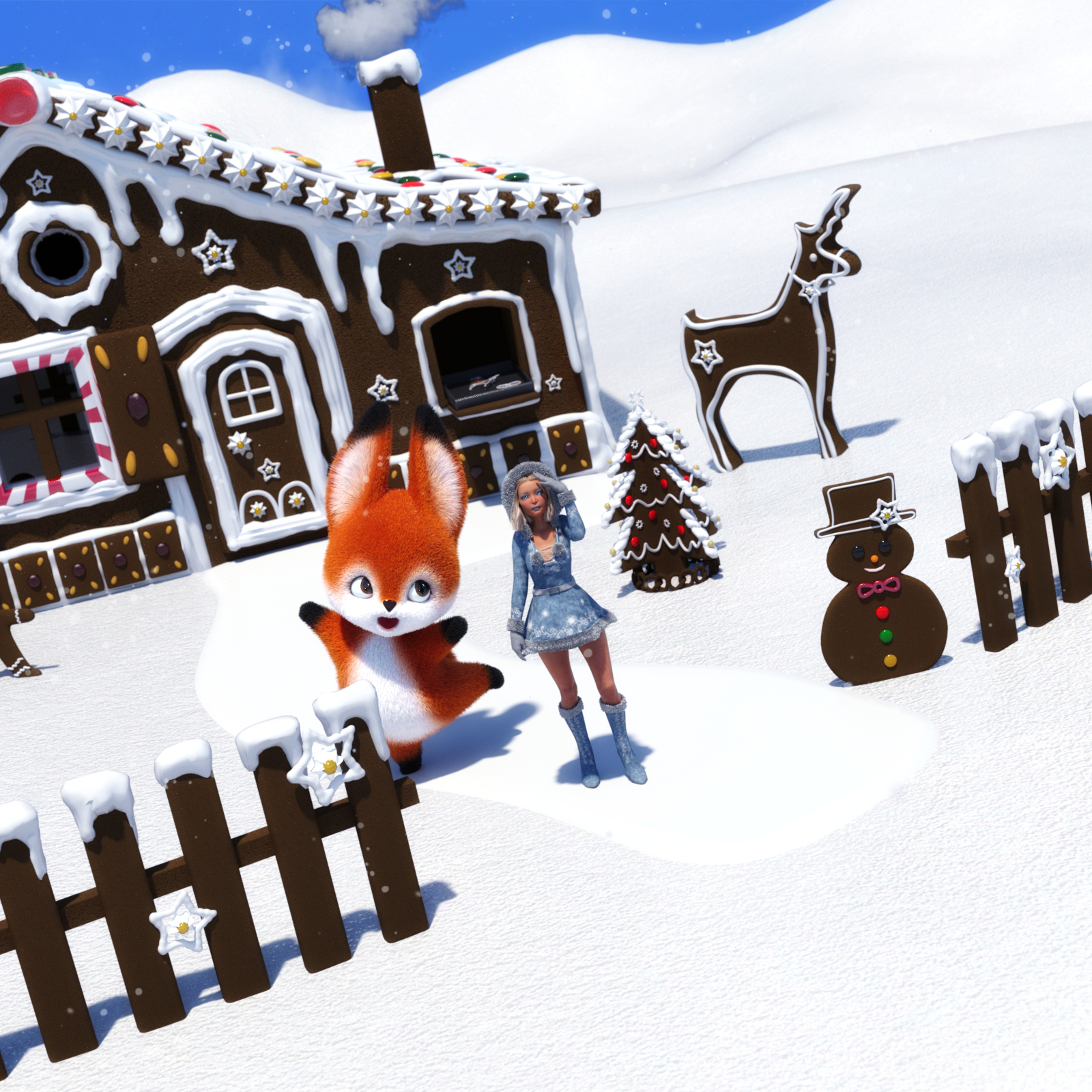 Magical Gingerbread Houses by N/A