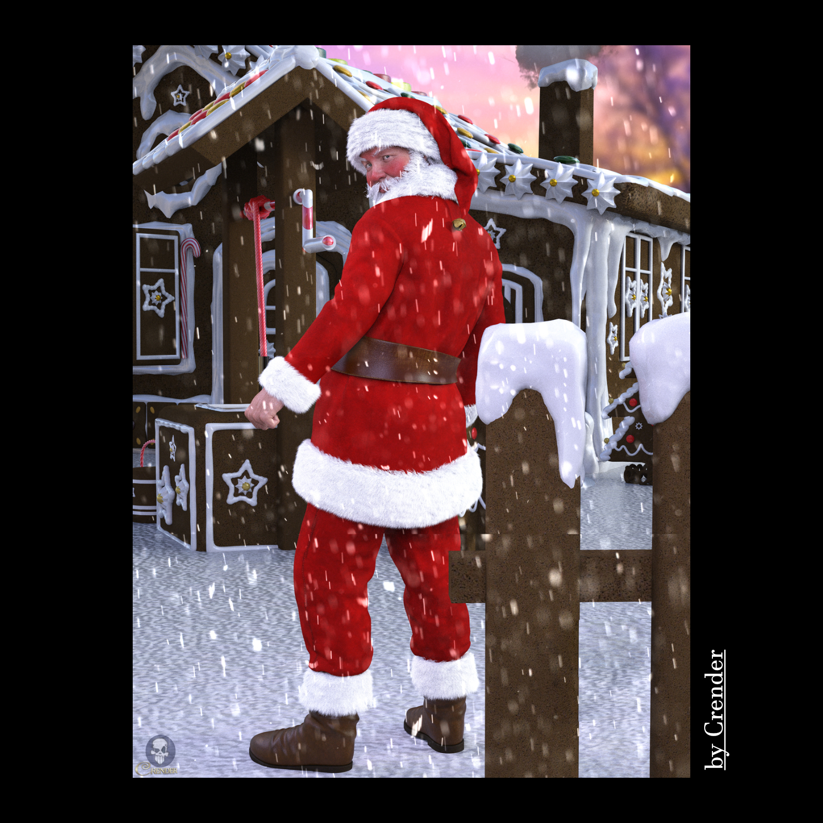 Magical Gingerbread Houses by N/A