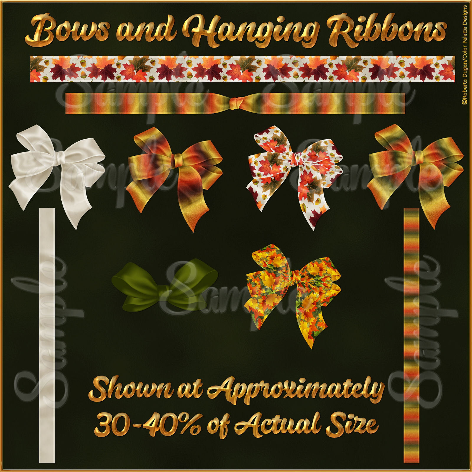 Autumn Leaves Wreath and Garland Pack by N/A