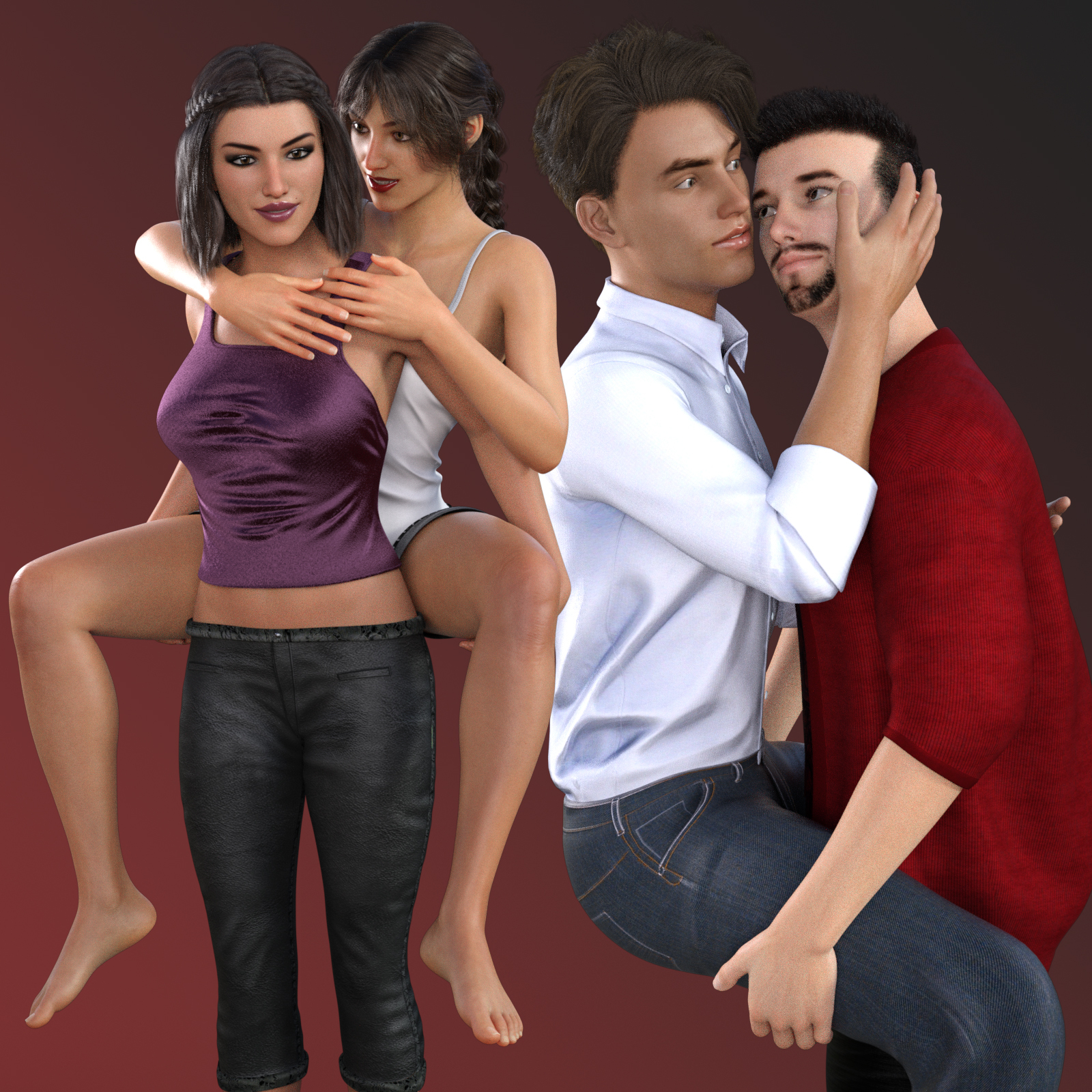 Lift Romance Poses for G8 by N/A