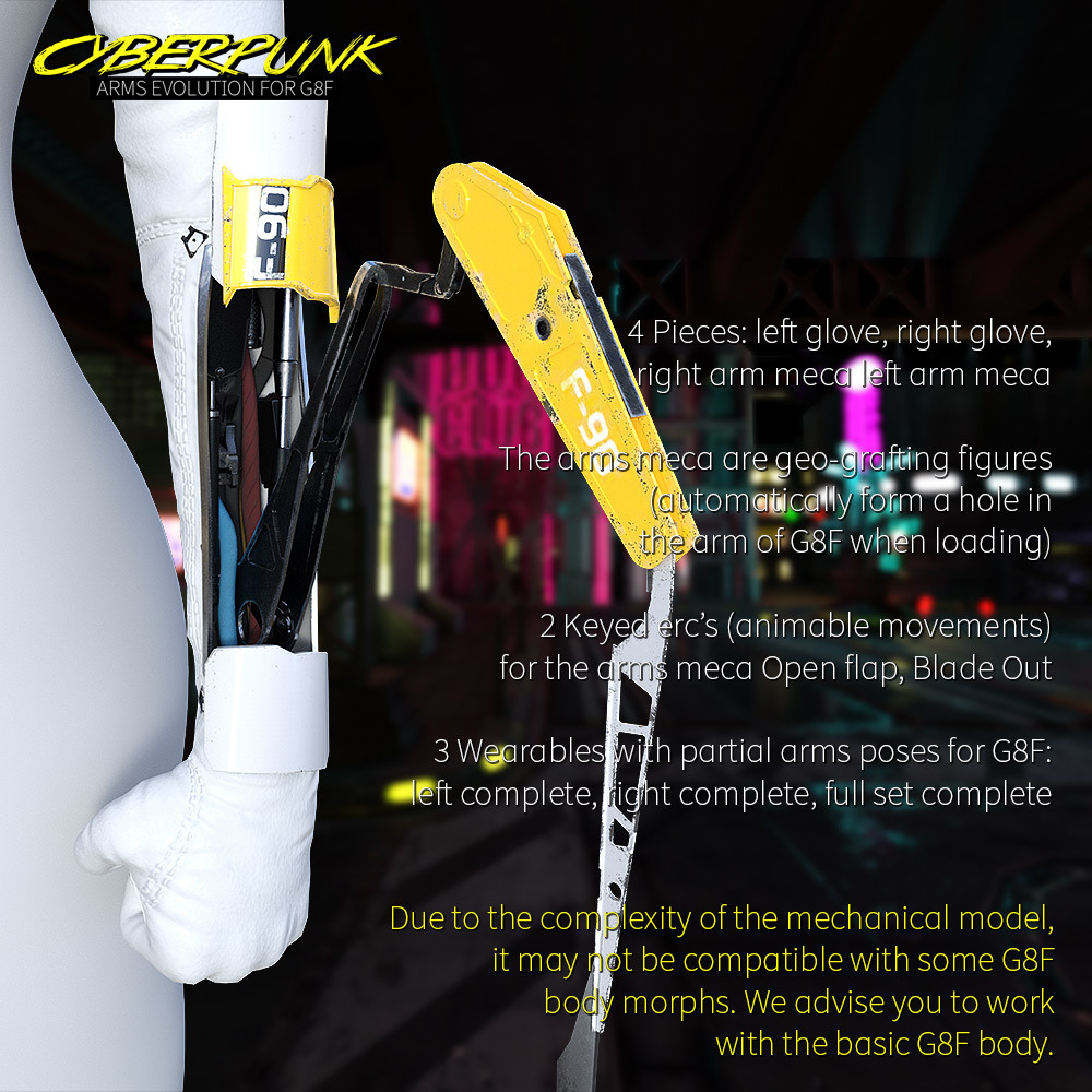 Cyberpunk Arms Evolution for G8F by N/A