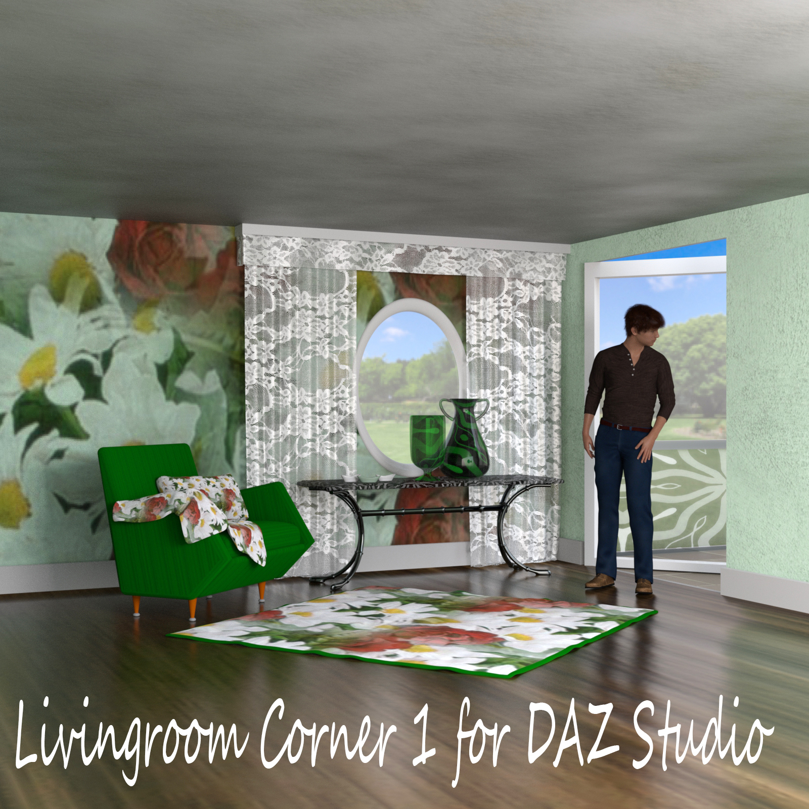 Livingroom Corner 1 for DAZ Studio by N/A