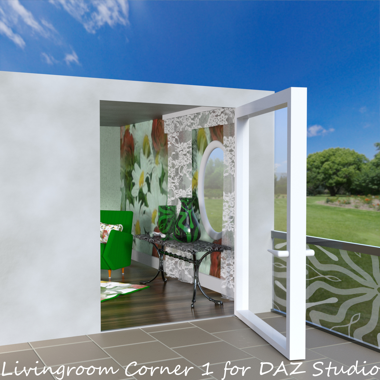 Livingroom Corner 1 for DAZ Studio by N/A
