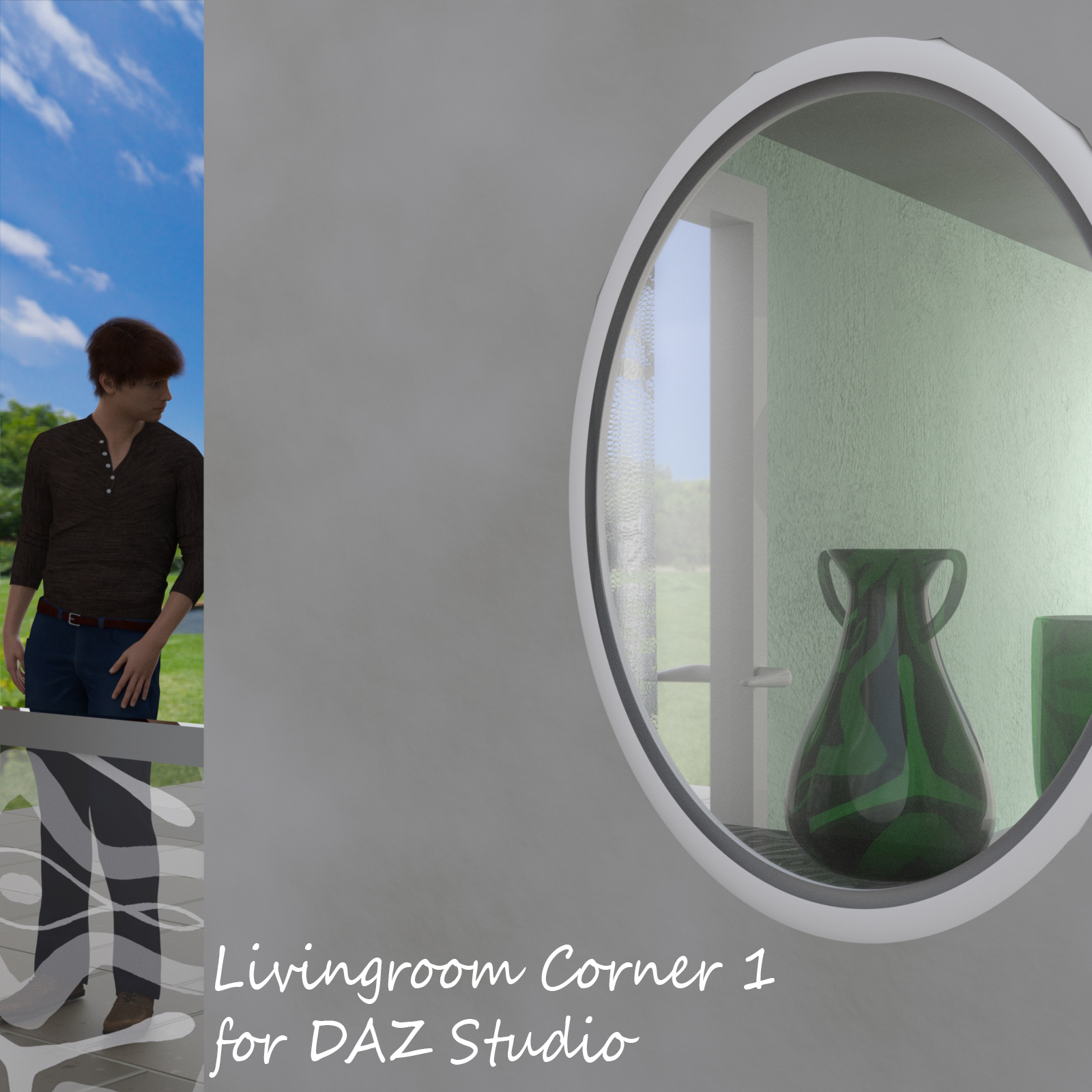 Livingroom Corner 1 for DAZ Studio by N/A