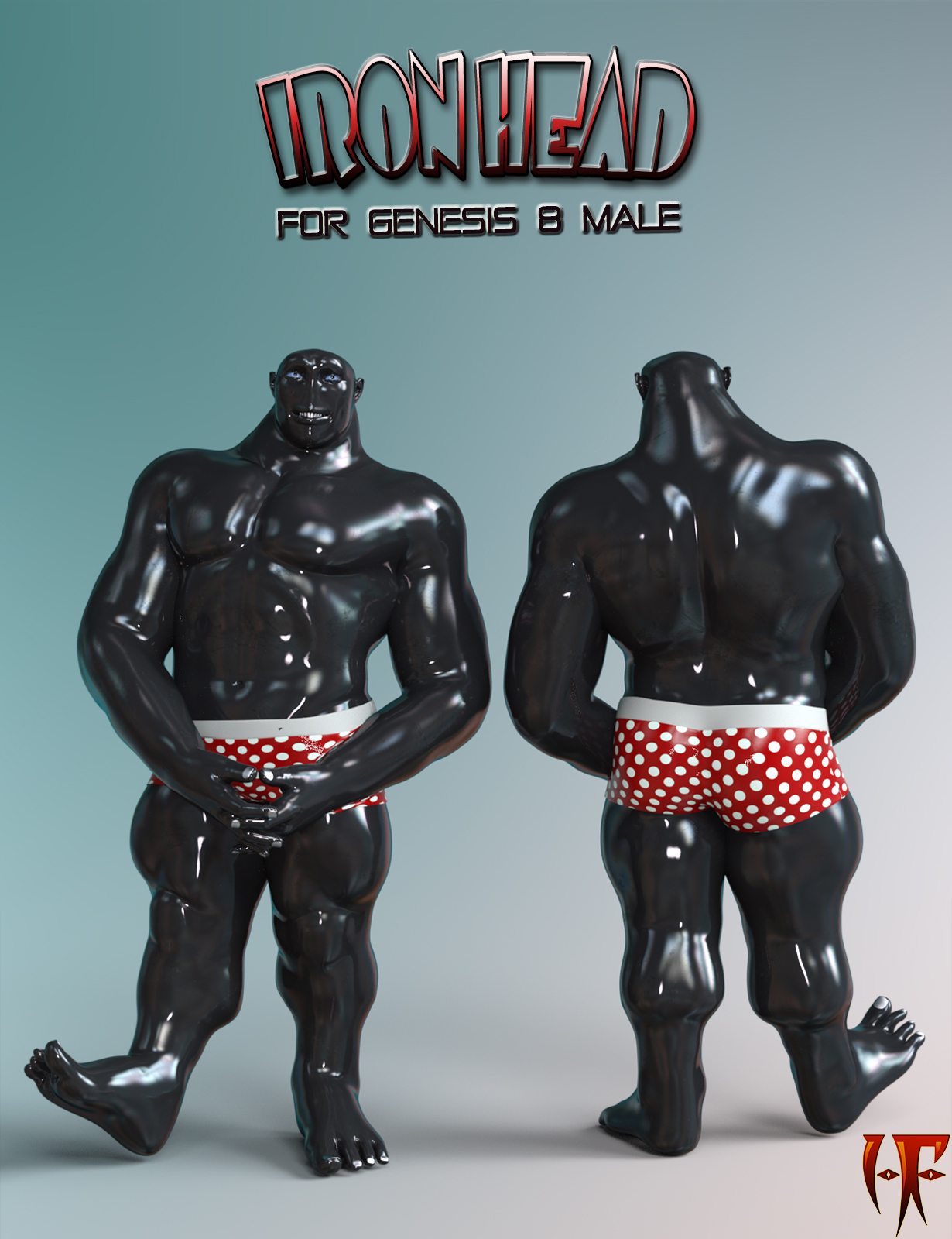 HF Iron Head for Genesis 8 Male by N/A