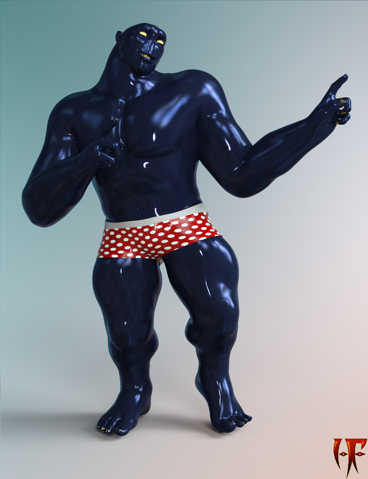 HF Iron Head for Genesis 8 Male by N/A