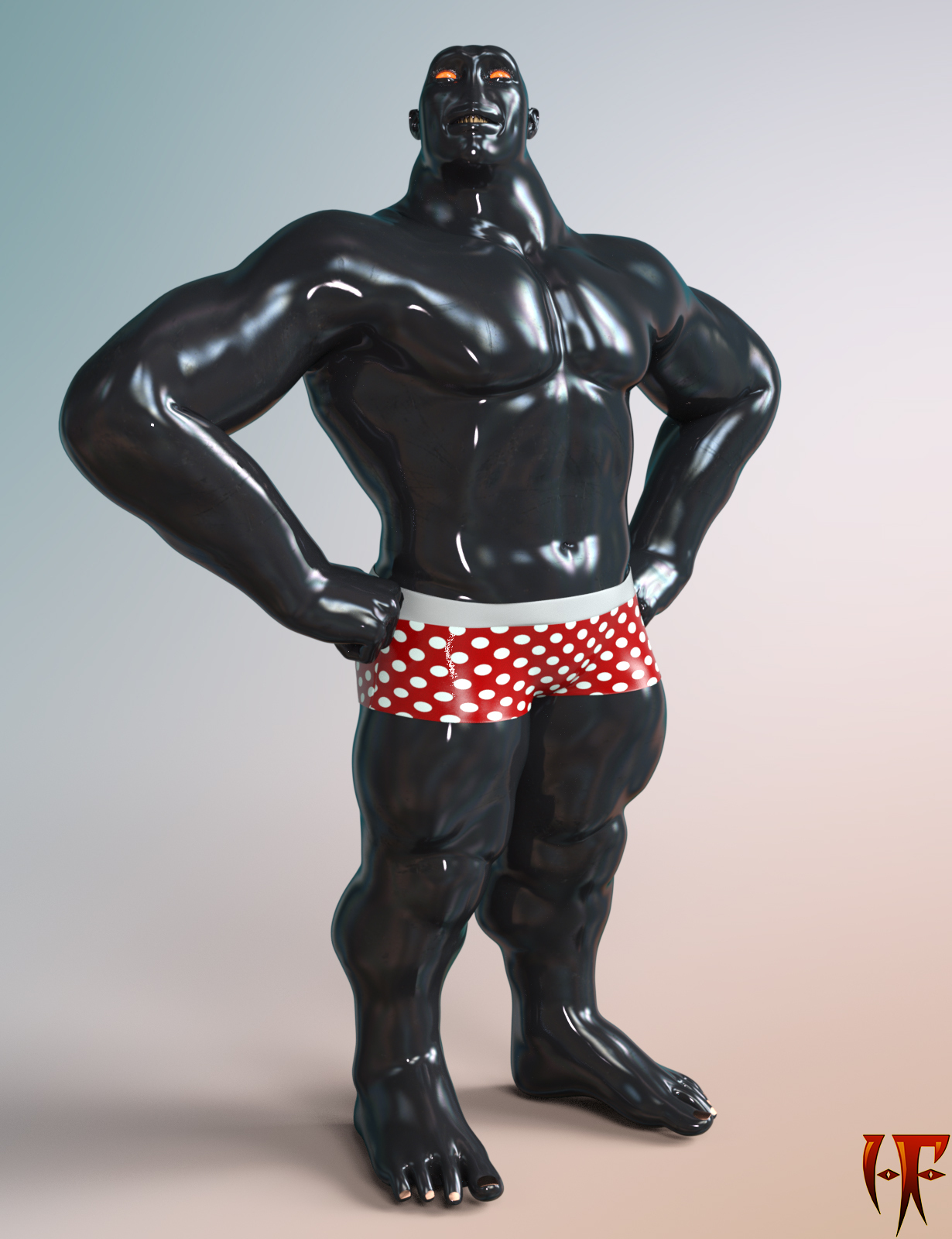 HF Iron Head for Genesis 8 Male by N/A