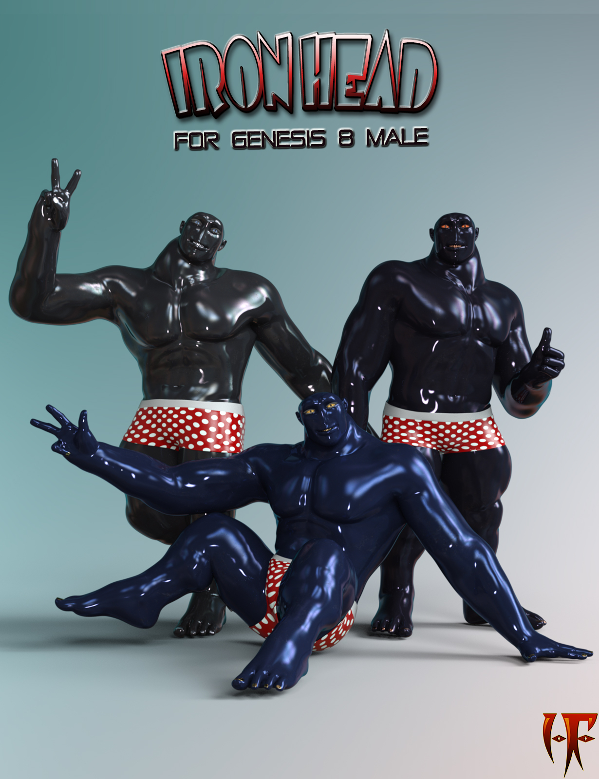 HF Iron Head for Genesis 8 Male by N/A