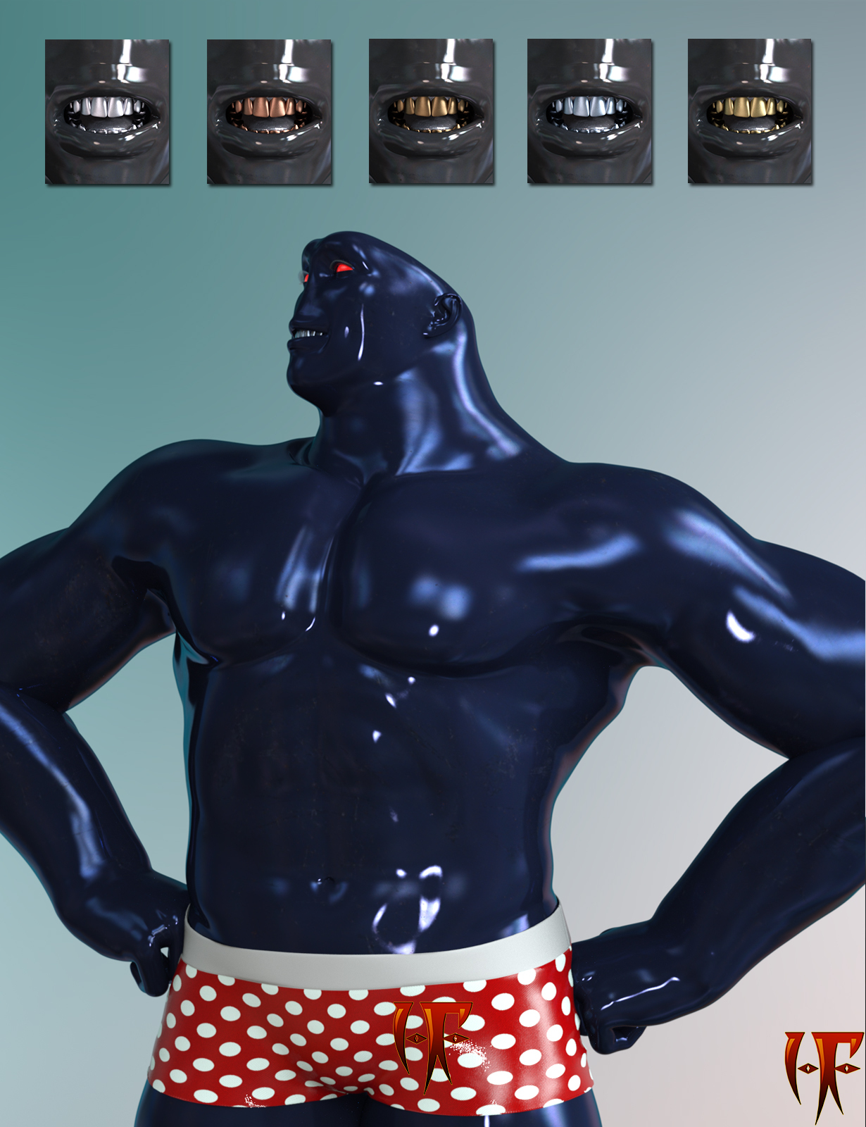 HF Iron Head for Genesis 8 Male by N/A