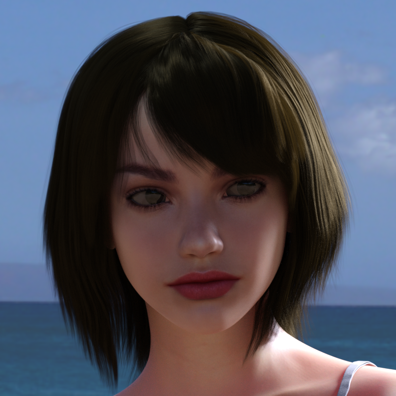 AG Hair for Genesis 8 Female by N/A