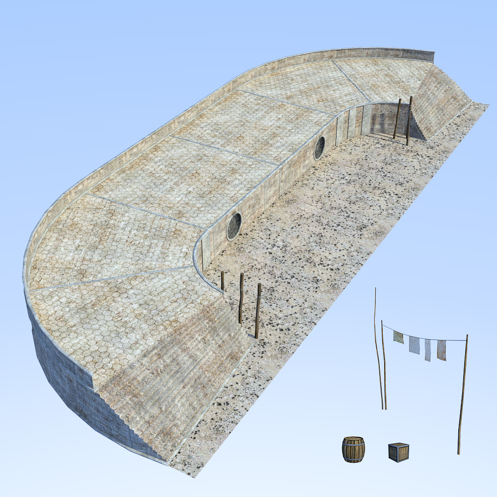 Coastal Pier for Daz Studio by N/A