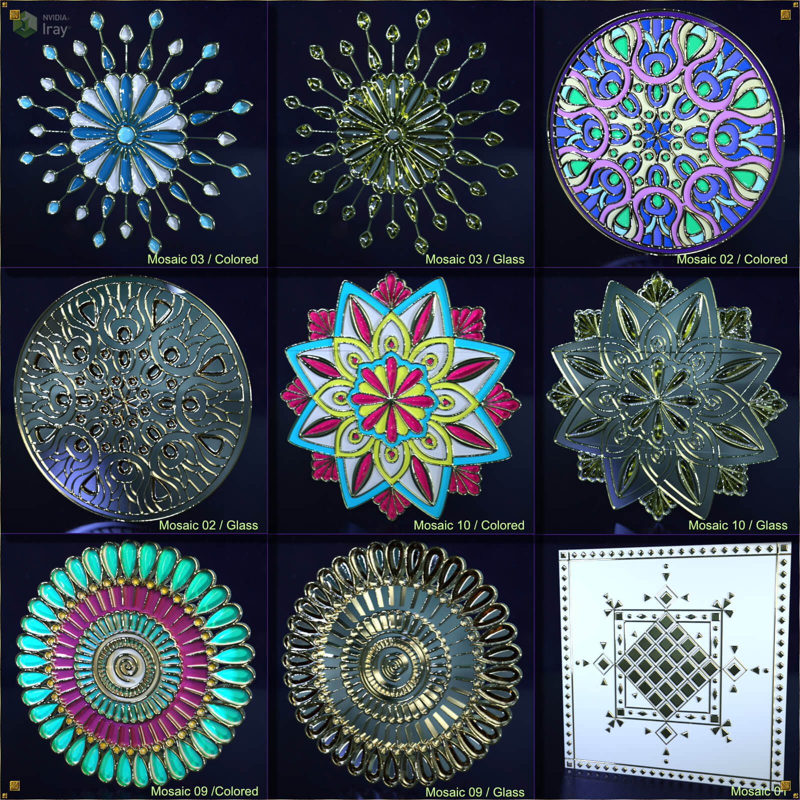 Mosaic Jewels by N/A