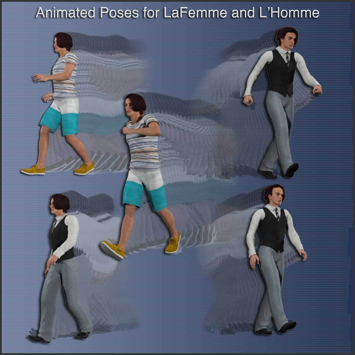 Animated Poses for La Femme and L'Homme by N/A