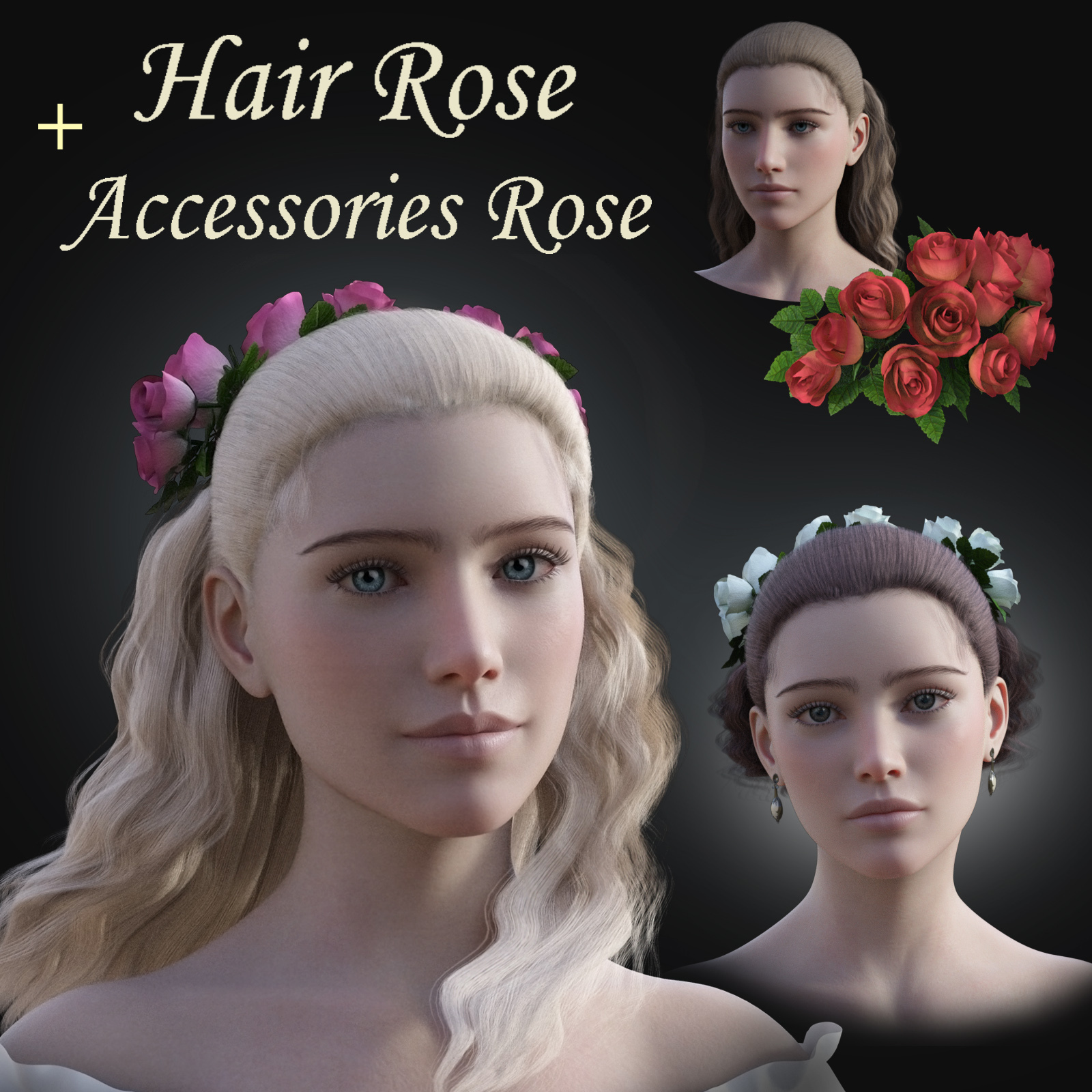 NM Hair Rose and Rose Accessory by N/A