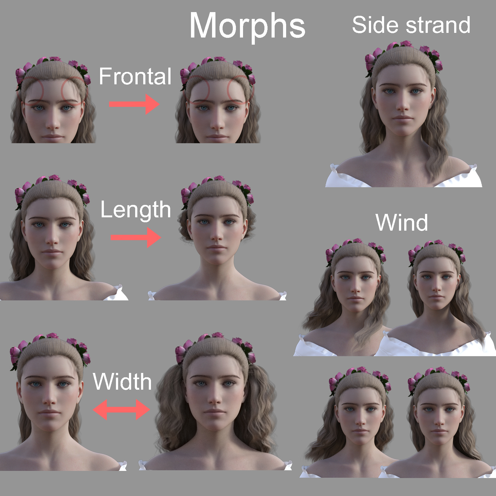NM Hair Rose and Rose Accessory by N/A