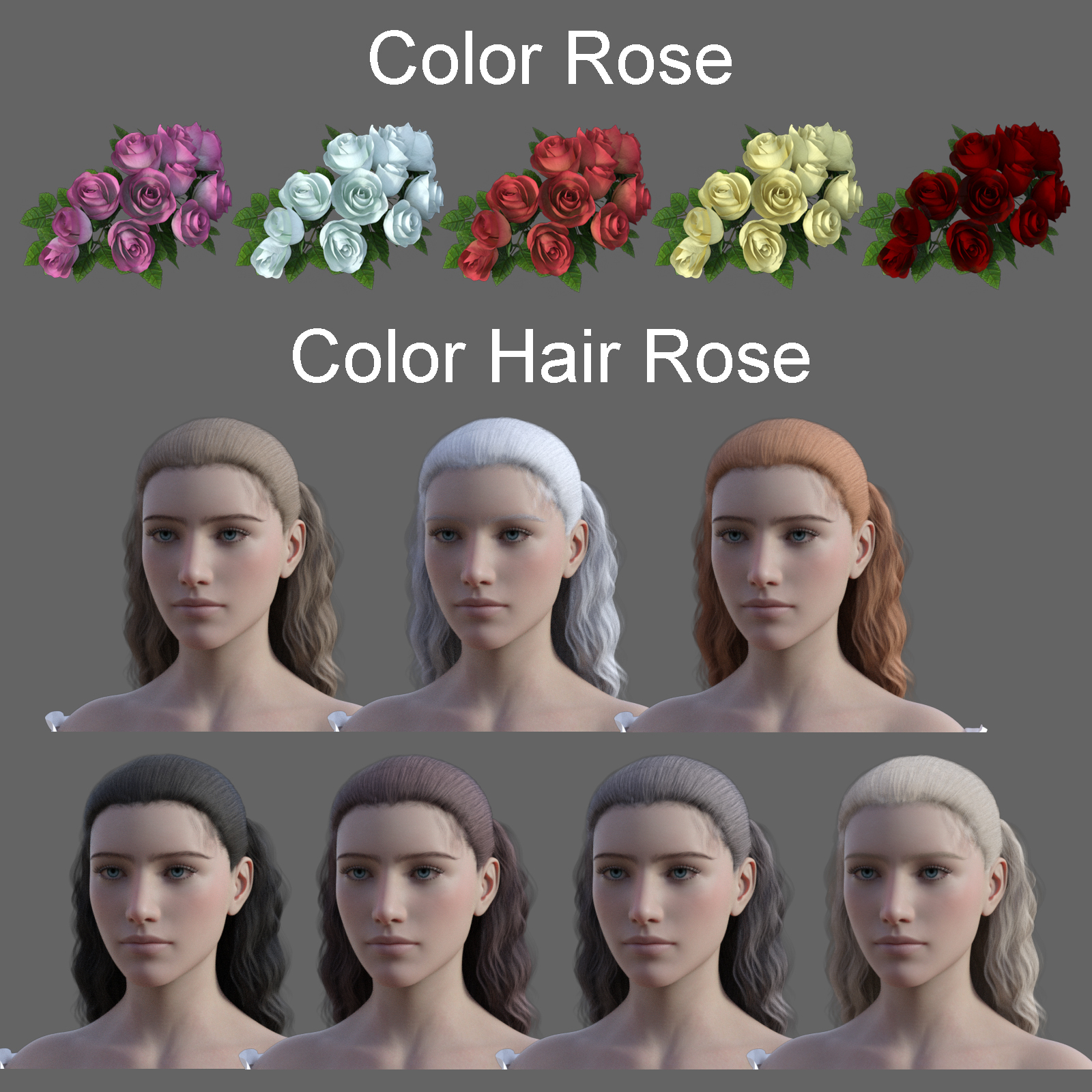 NM Hair Rose and Rose Accessory by N/A