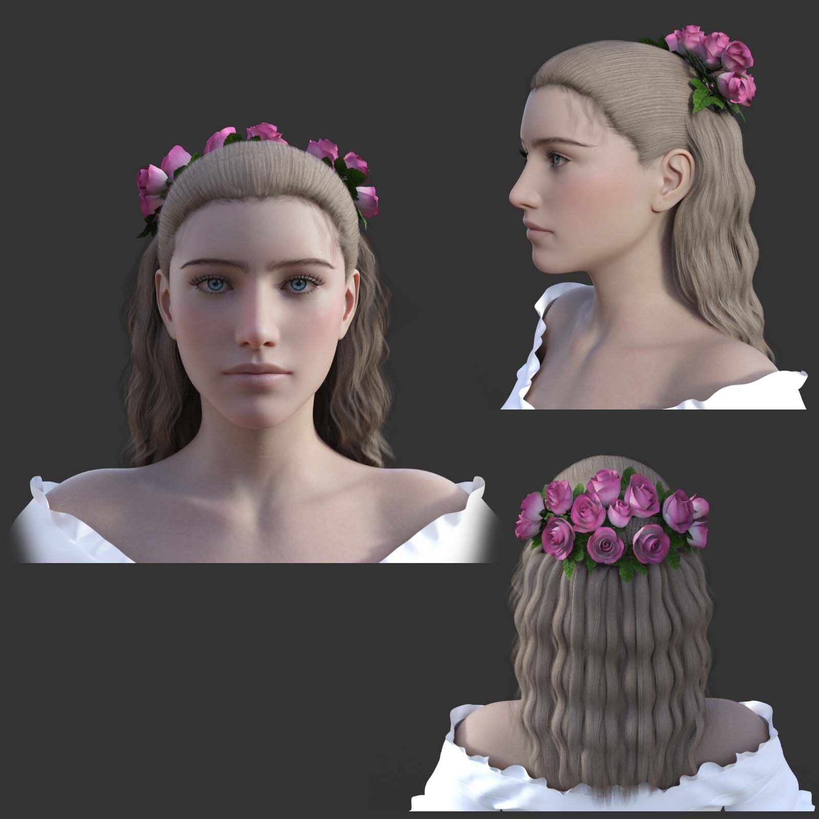 NM Hair Rose and Rose Accessory by N/A