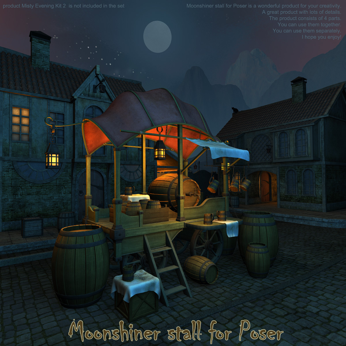 Moonshiner stall for Poser by N/A