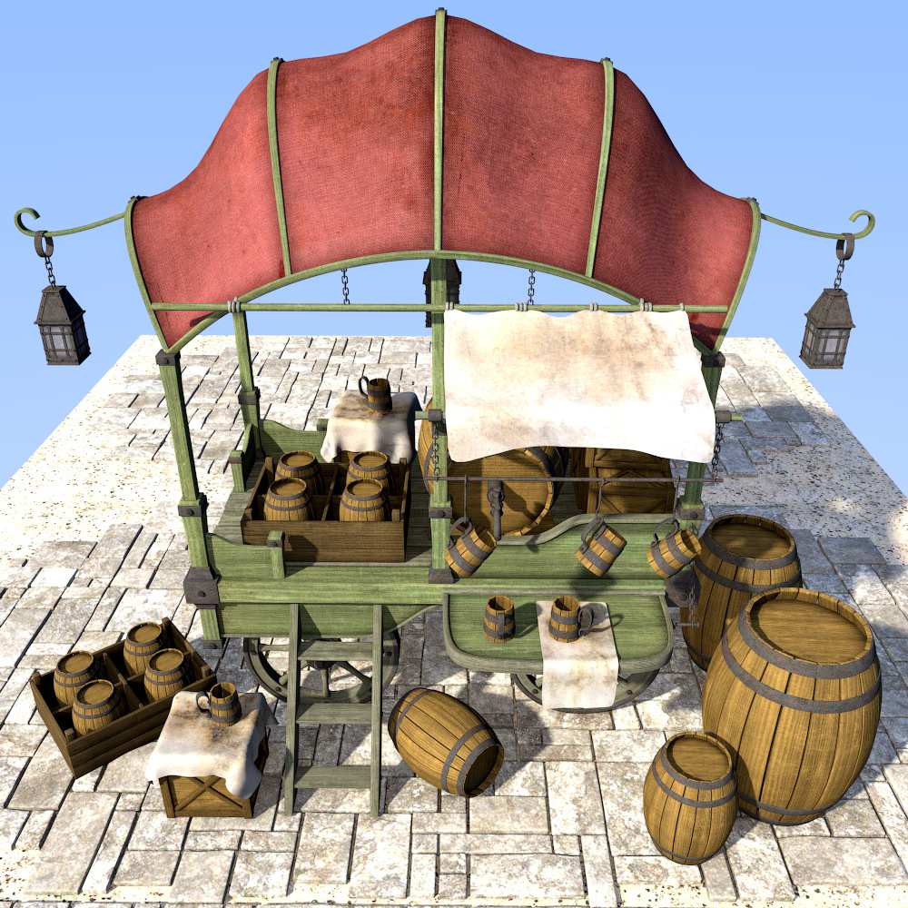 Moonshiner stall for Poser by N/A